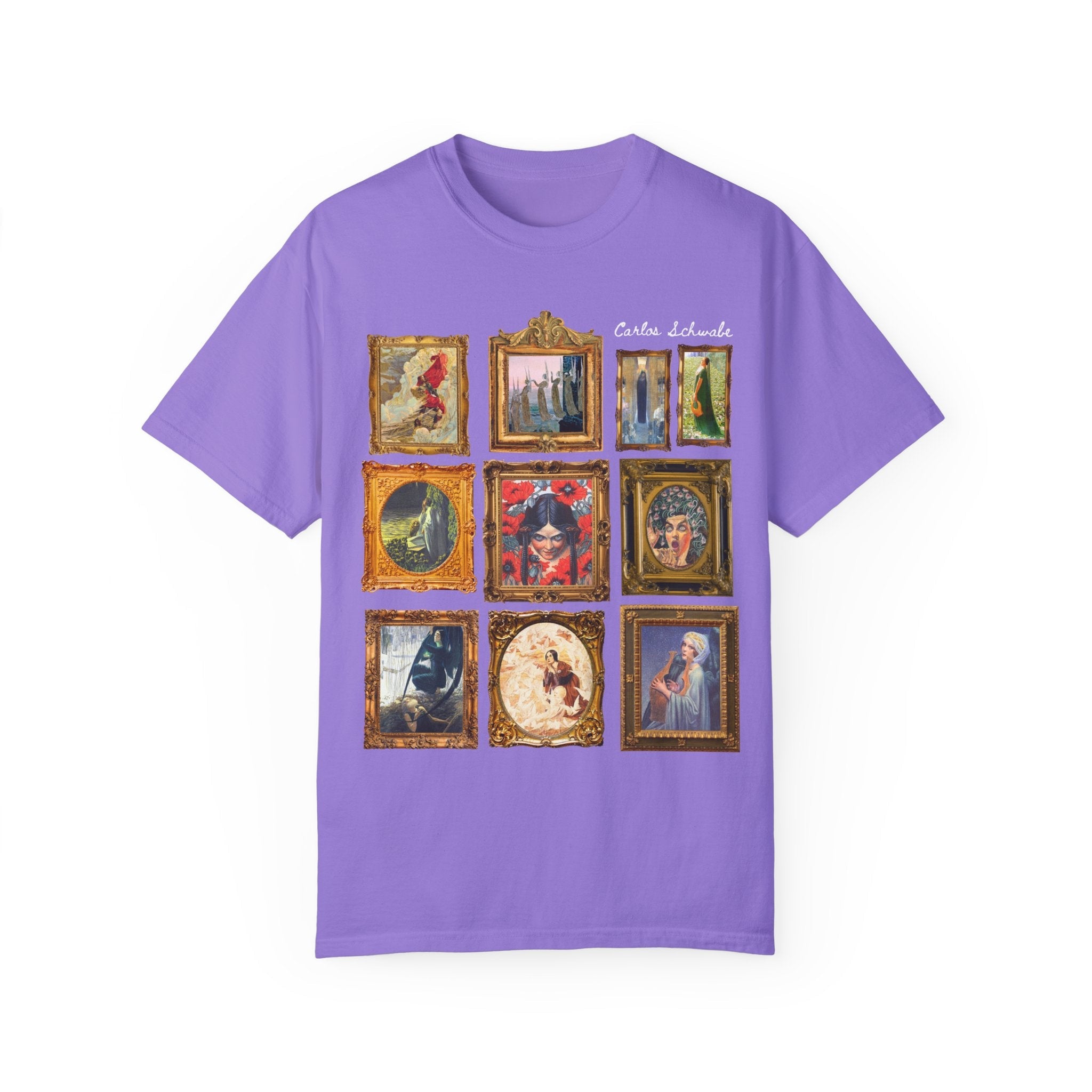 Carlos Schwabe Symbolism Art History Tee Shirt: Famous Paintings, 19th Century Mythological Art History Gift, Spooky Humanities Major Shirt - Opal and June