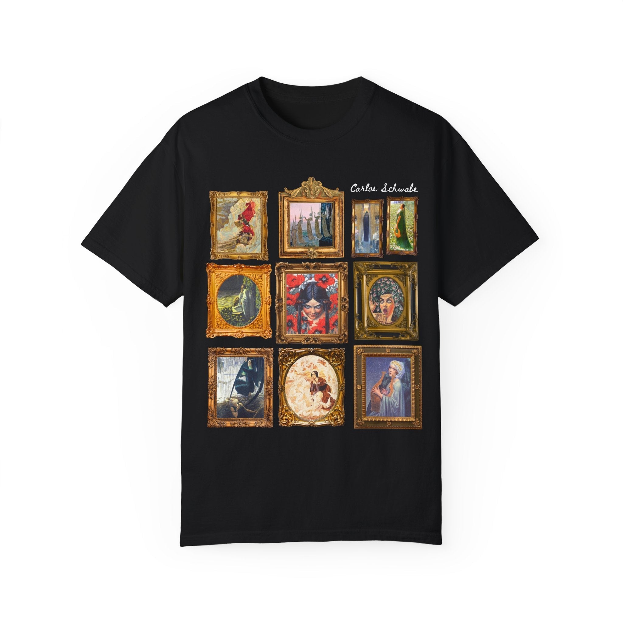 Carlos Schwabe Symbolism Art History Tee Shirt: Famous Paintings, 19th Century Mythological Art History Gift, Spooky Humanities Major Shirt - Opal and June