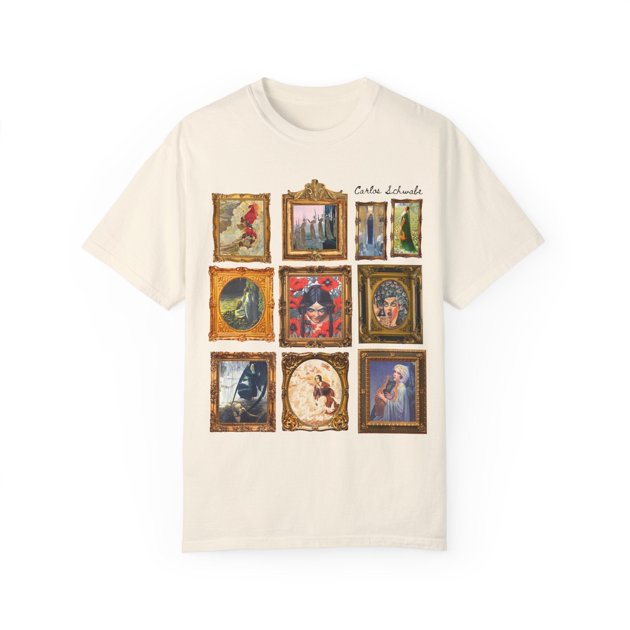 Carlos Schwabe Symbolism Art History Tee Shirt: Famous Paintings, 19th Century Mythological Art History Gift, Spooky Humanities Major Shirt - Opal and June