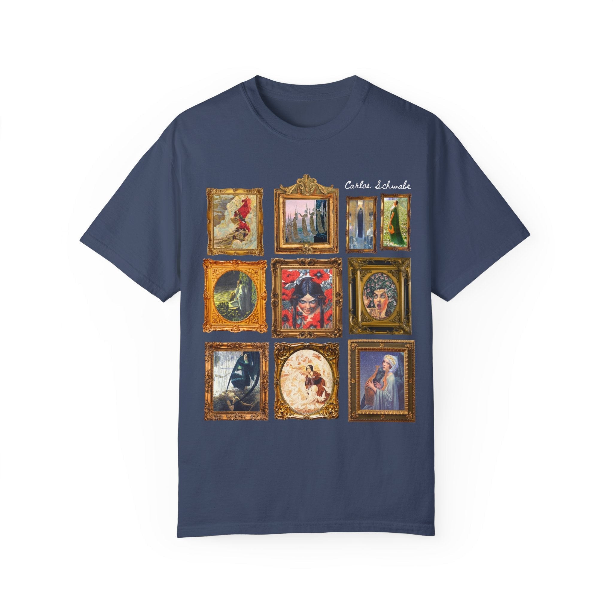Carlos Schwabe Symbolism Art History Tee Shirt: Famous Paintings, 19th Century Mythological Art History Gift, Spooky Humanities Major Shirt - Opal and June
