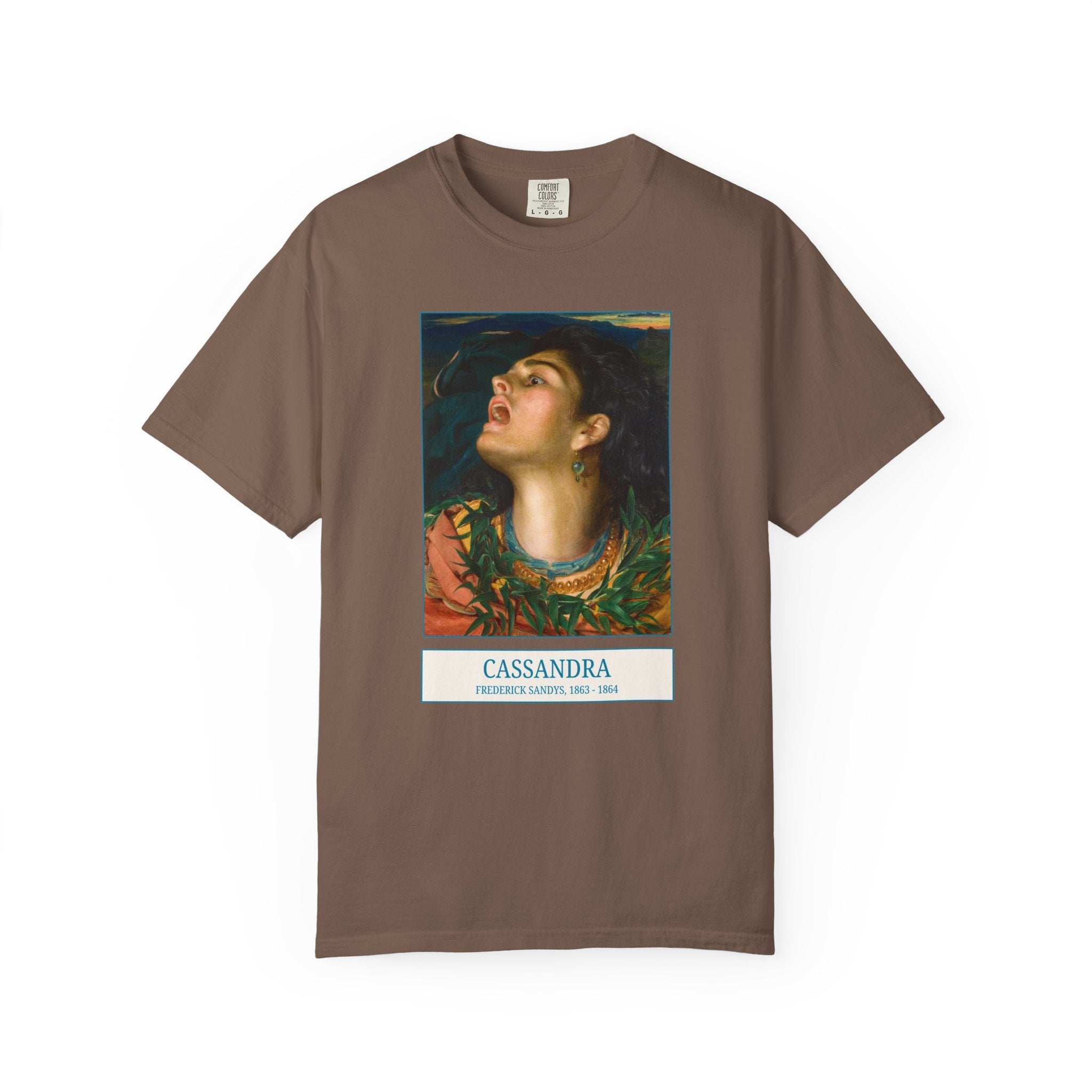Cassandra Greek Mythology Art History Tee Shirt, Famous Painting by Frederick Sands, 19th Century Pre - Raphaelite Brotherhood Art Lover Gift - Opal and June