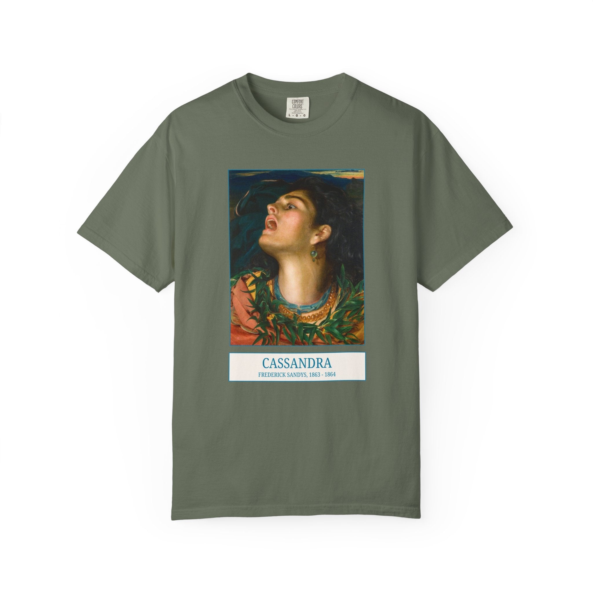 Cassandra Greek Mythology Art History Tee Shirt, Famous Painting by Frederick Sands, 19th Century Pre - Raphaelite Brotherhood Art Lover Gift - Opal and June