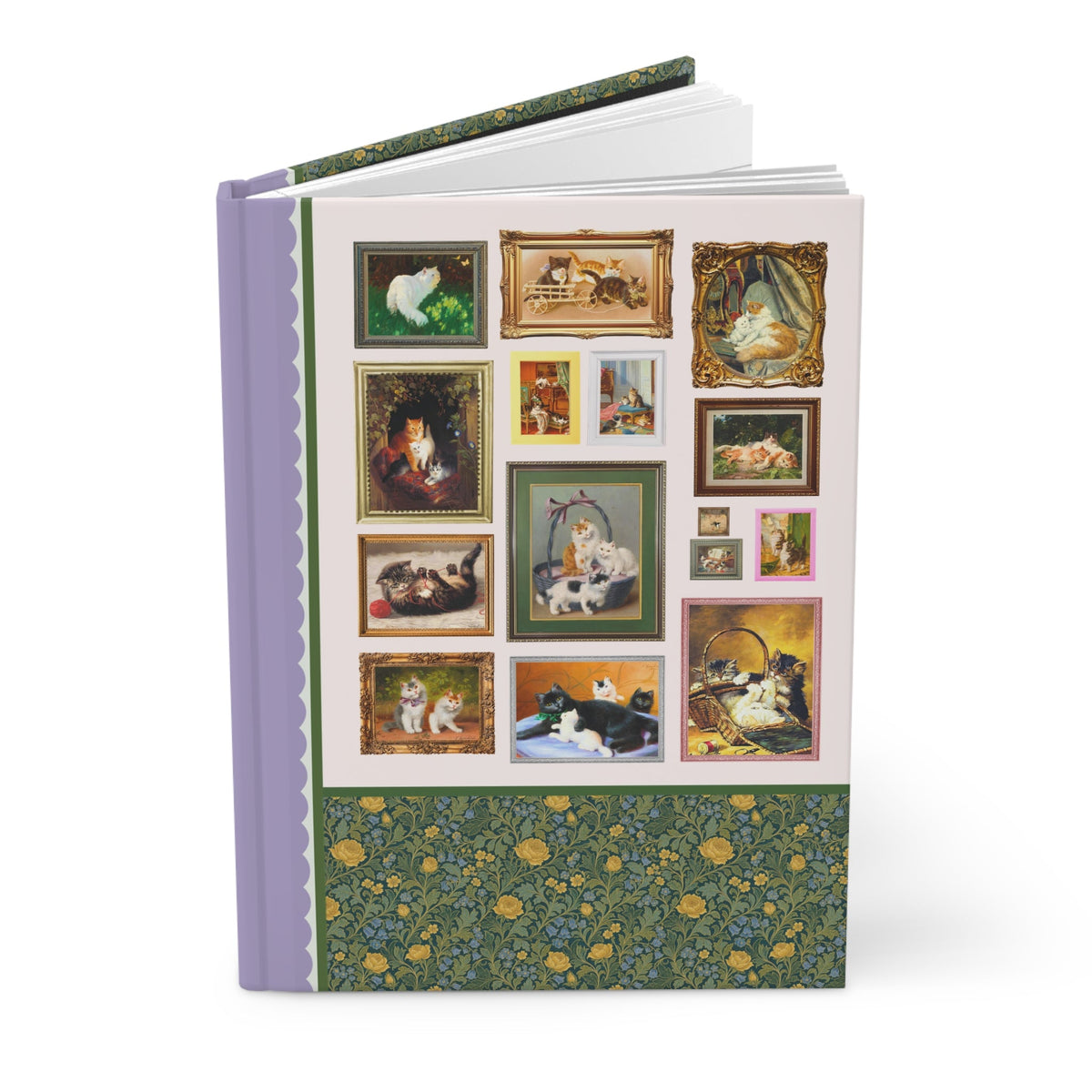 Cat Lover Notebook: Famous Paintings of Cats and Kittens by 19th Century Artists, Silly Animal Lover or Cat Parent Gift for Friend Who Loves Cats - Opal and June