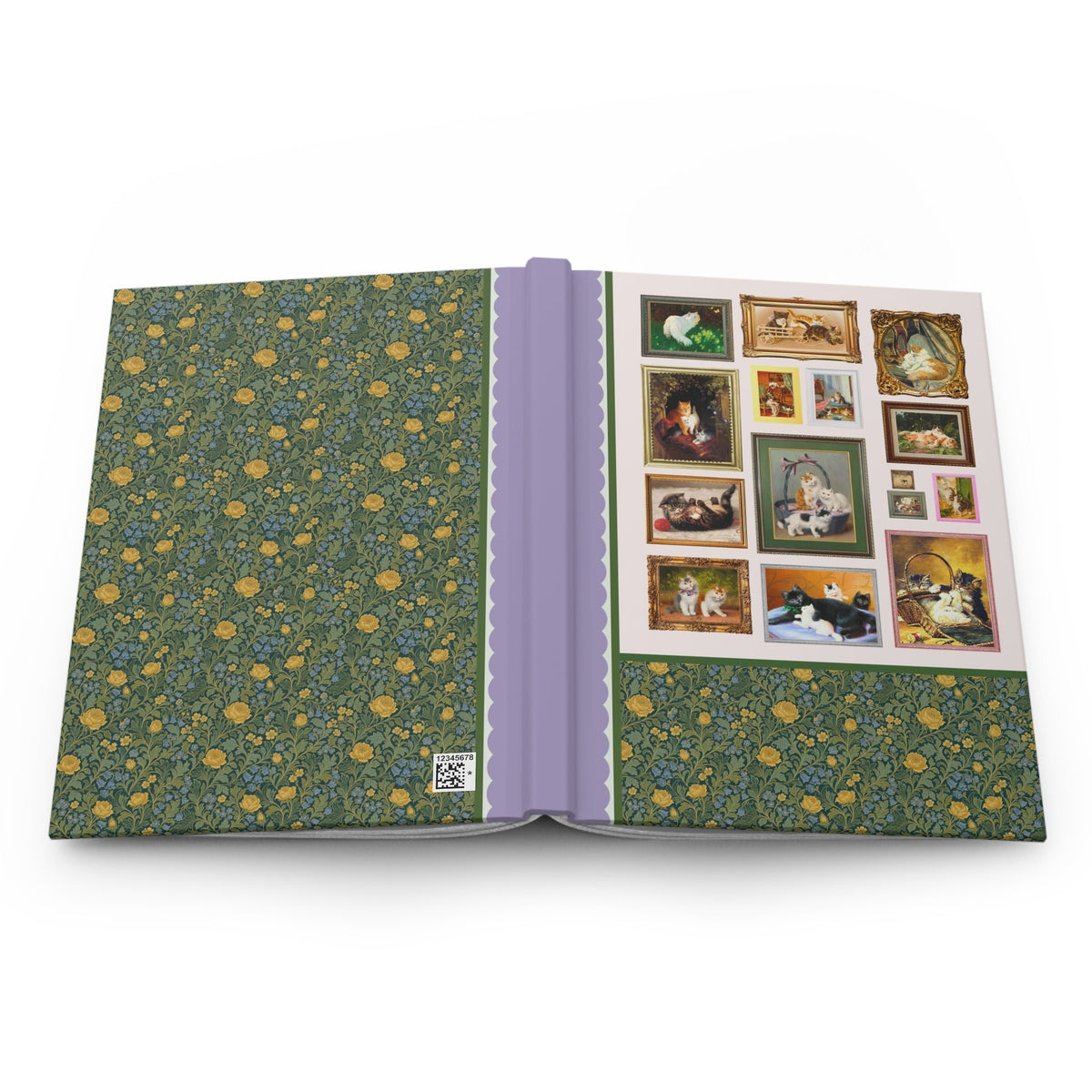 Cat Lover Notebook: Famous Paintings of Cats and Kittens by 19th Century Artists, Silly Animal Lover or Cat Parent Gift for Friend Who Loves Cats - Opal and June