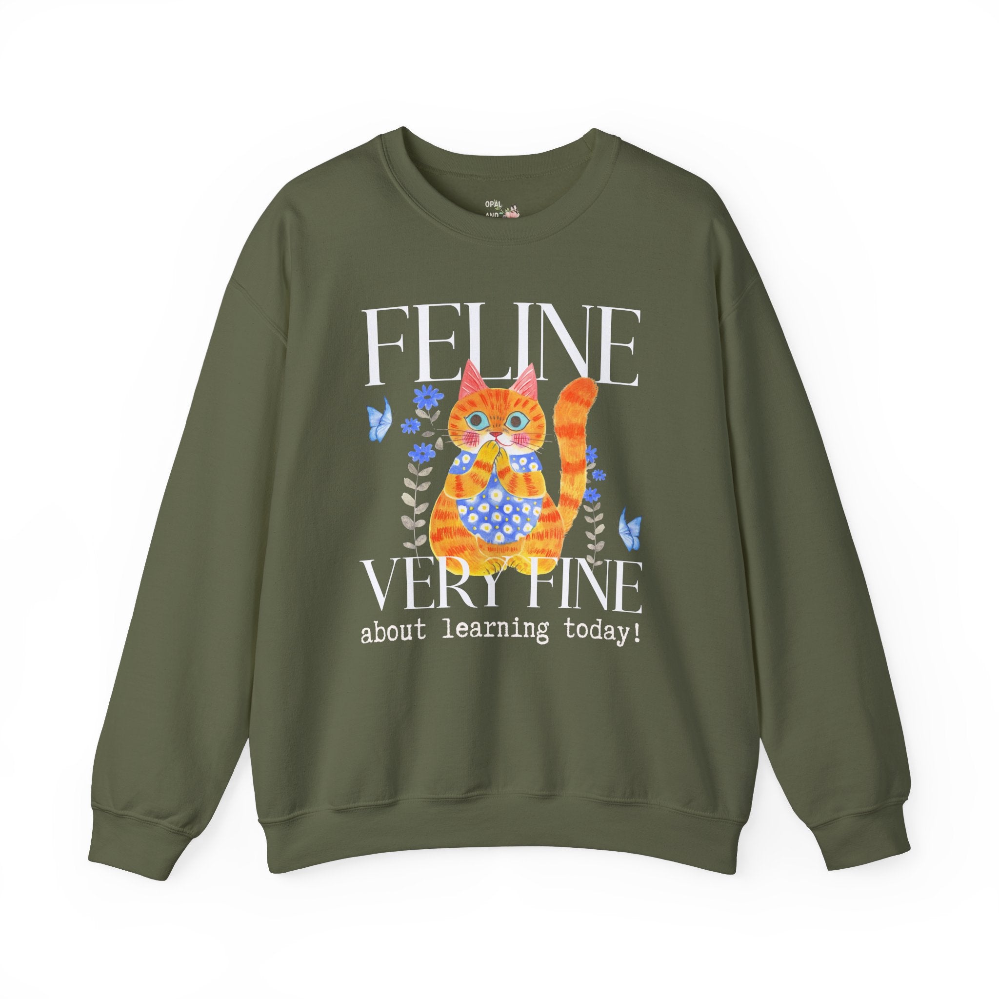 Cat Teacher Sweatshirt - Opal and June
