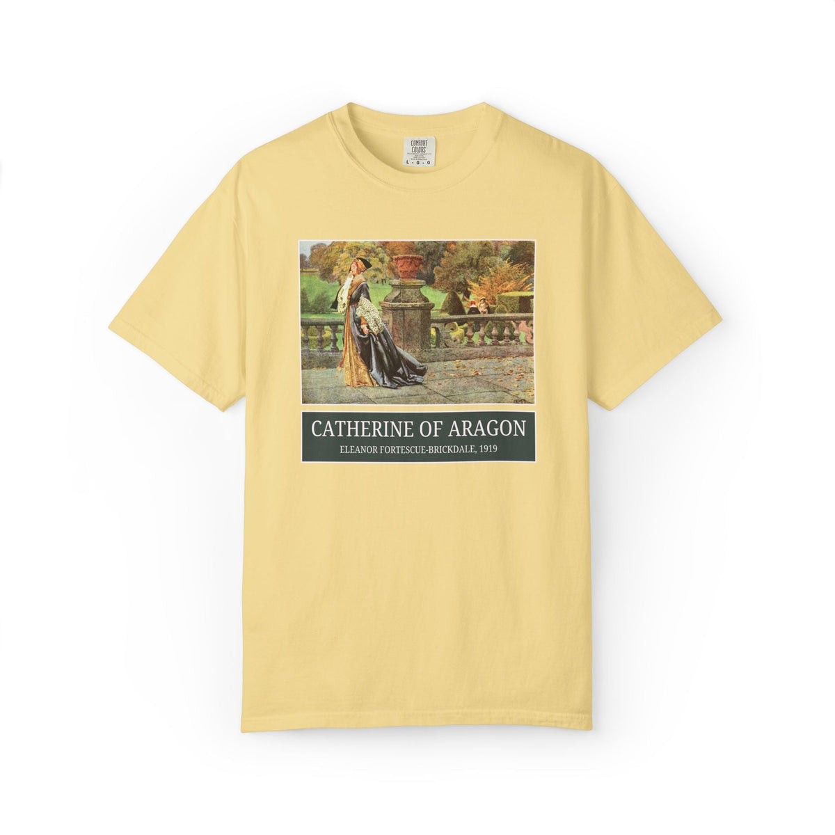 Catherine of Aragon Tudor History Art History Buff Tee Shirt, Famous Painting by Eleanor Fortescue-Brickdale, European Royal History Tee - Opal and June