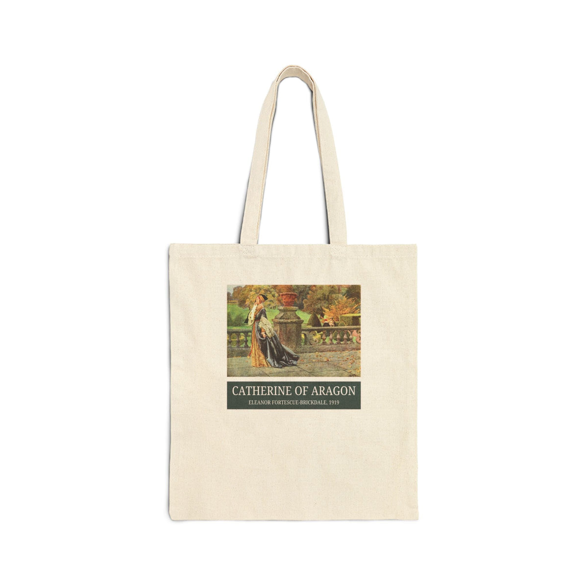 Catherine of Aragon Tudor History Art History Buff Tote Bag, Famous Painting by Eleanor Fortescue-Brickdale, European Royal History Tote - Opal and June