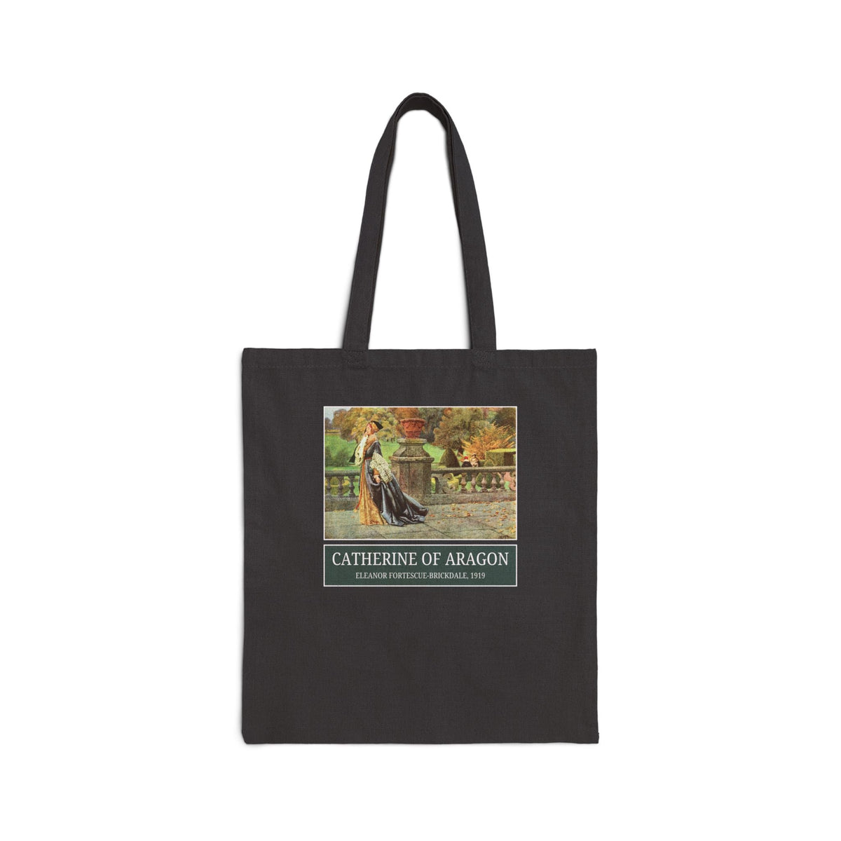 Catherine of Aragon Tudor History Art History Buff Tote Bag, Famous Painting by Eleanor Fortescue-Brickdale, European Royal History Tote - Opal and June