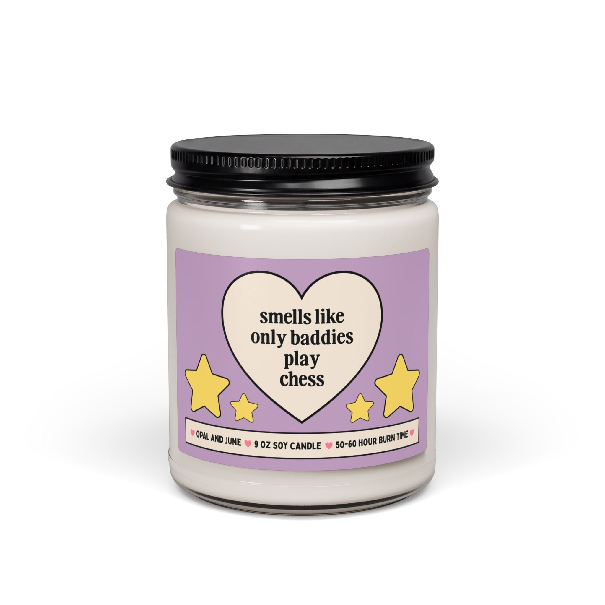 Chess Player Gift for Friend in Chess Club: 9 Oz Soy Candle, Smells Like Only Baddies Play Chess, Funny Friend Gift, Friend Who Plays Chess - Opal and June