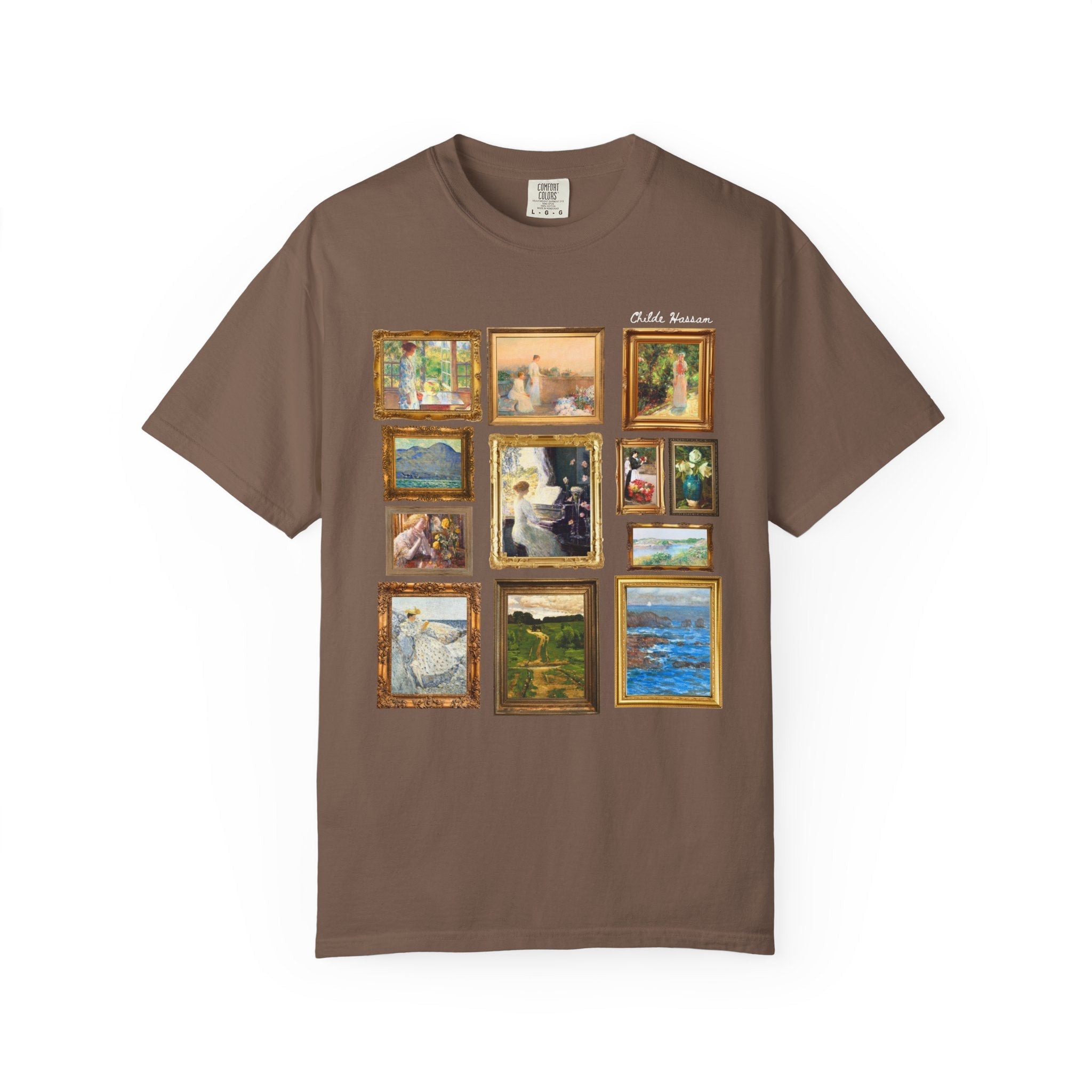 Childe Hassam Art History T-Shirt: Famous Paintings by 19th Century American Impressionist Artist, Humanites Major or Art History Buff Gift - Opal and June