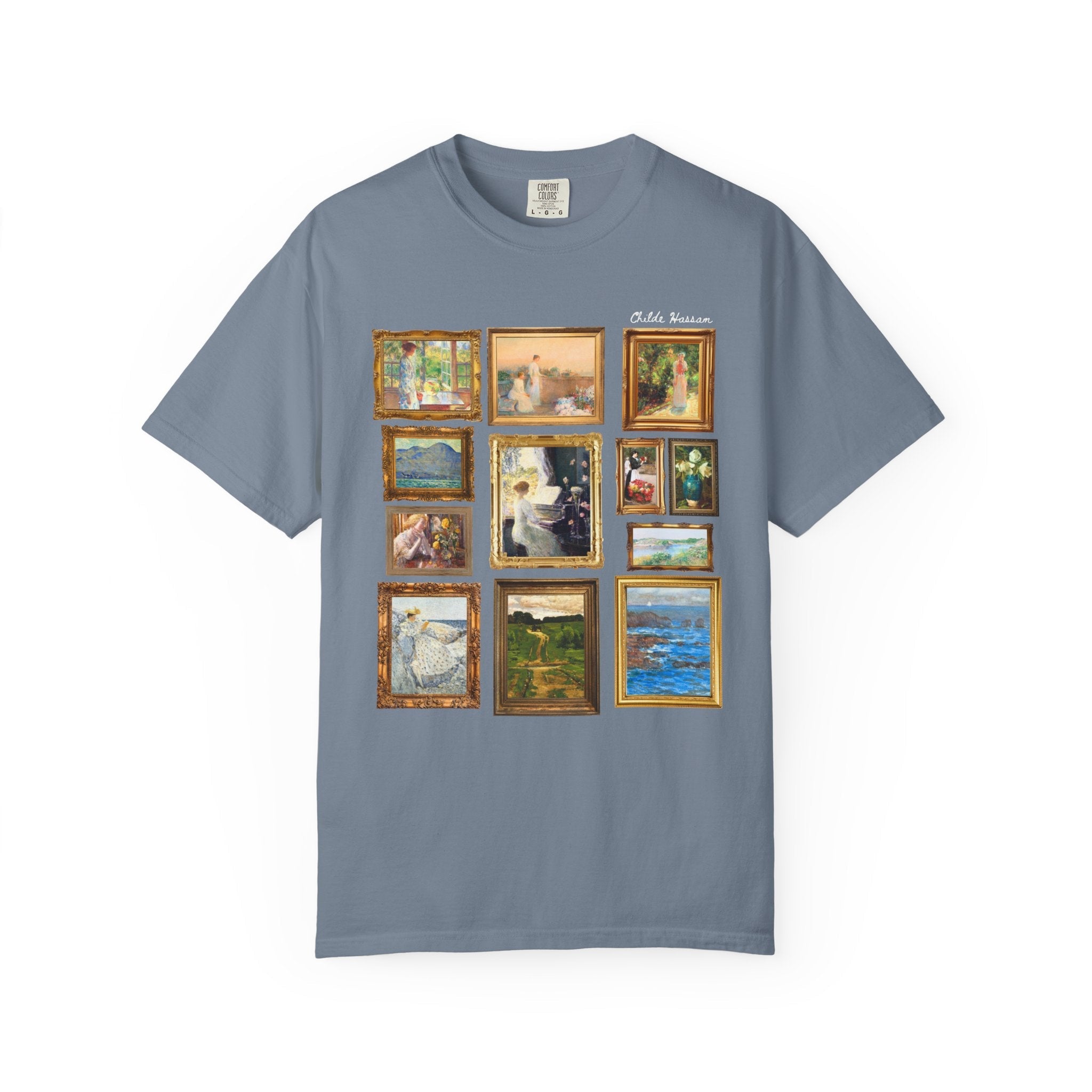 Childe Hassam Art History T-Shirt: Famous Paintings by 19th Century American Impressionist Artist, Humanites Major or Art History Buff Gift - Opal and June