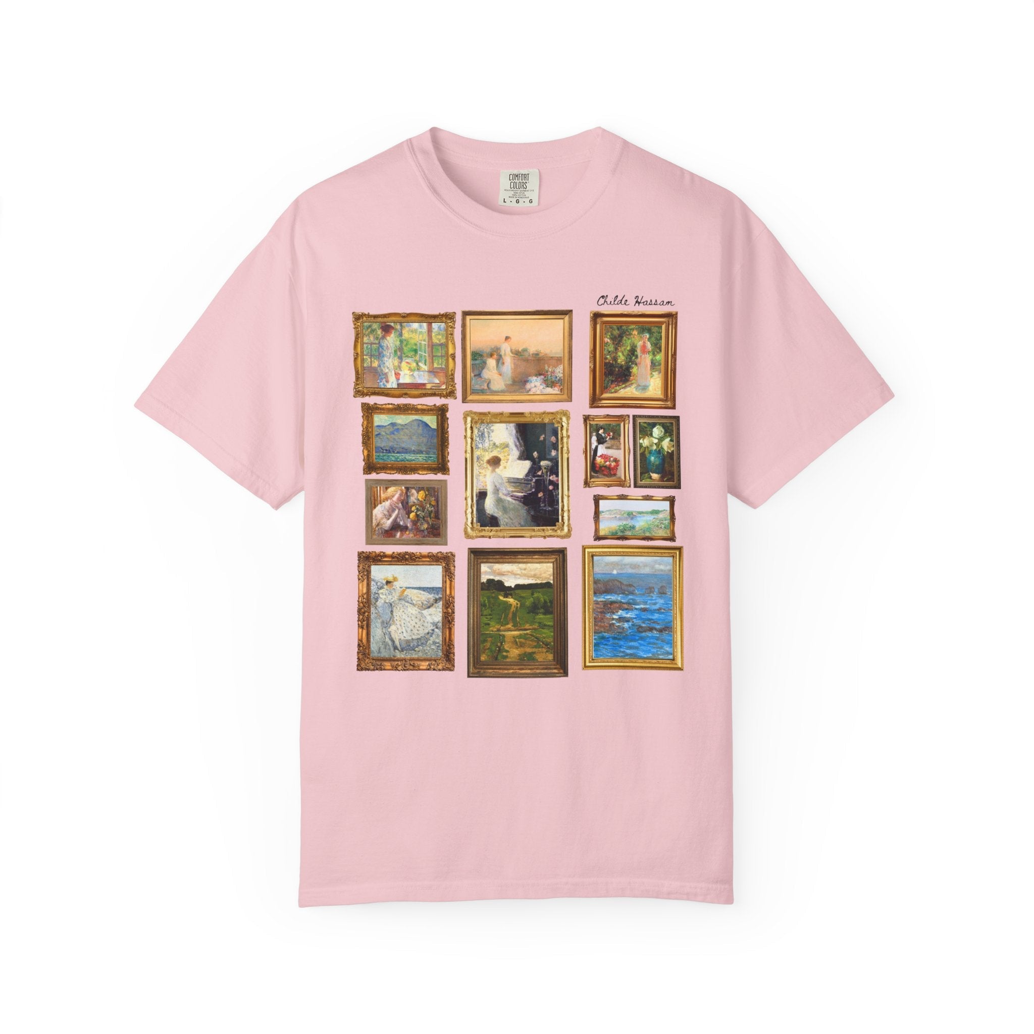 Childe Hassam Art History T-Shirt: Famous Paintings by 19th Century American Impressionist Artist, Humanites Major or Art History Buff Gift - Opal and June