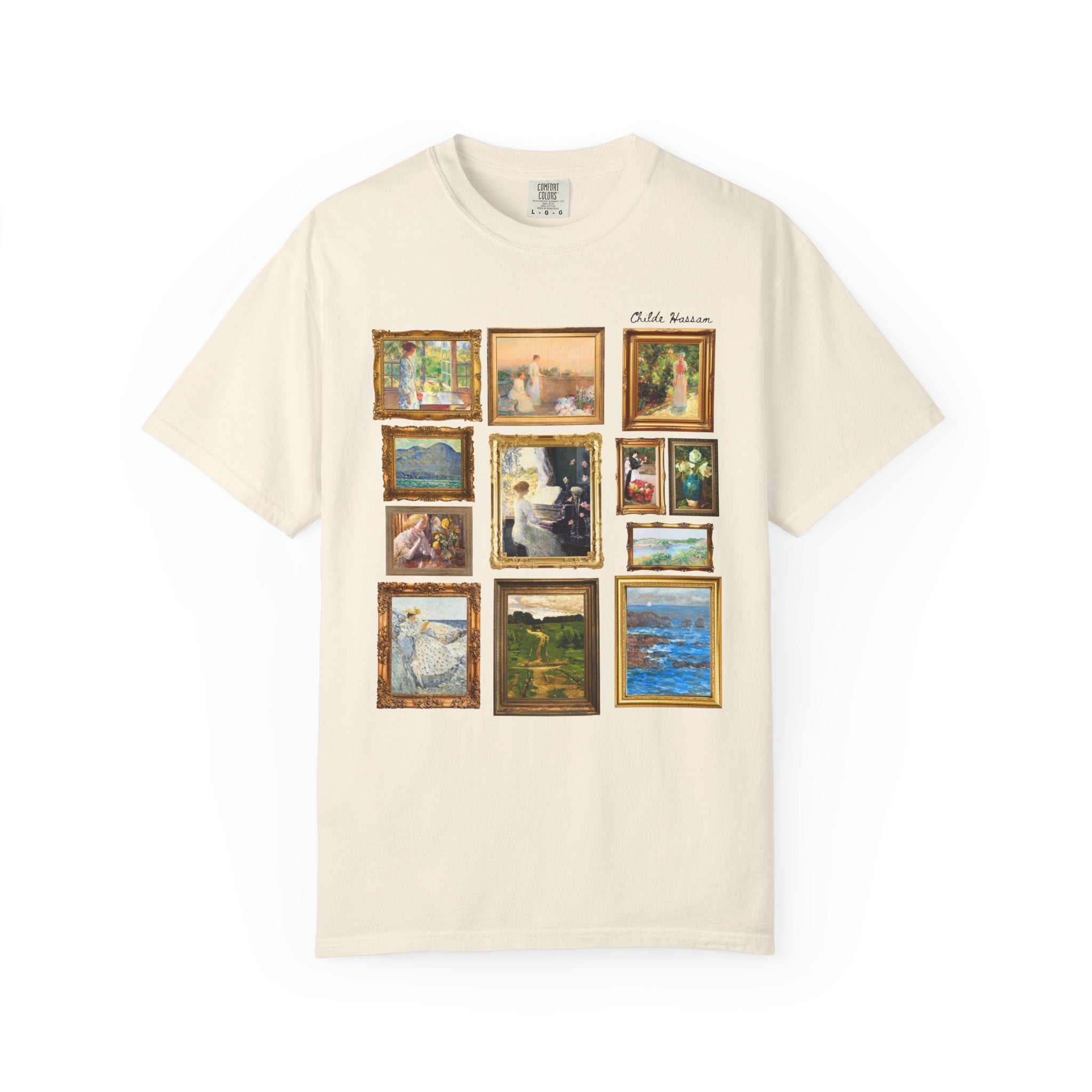 Childe Hassam Art History T-Shirt: Famous Paintings by 19th Century American Impressionist Artist, Humanites Major or Art History Buff Gift - Opal and June
