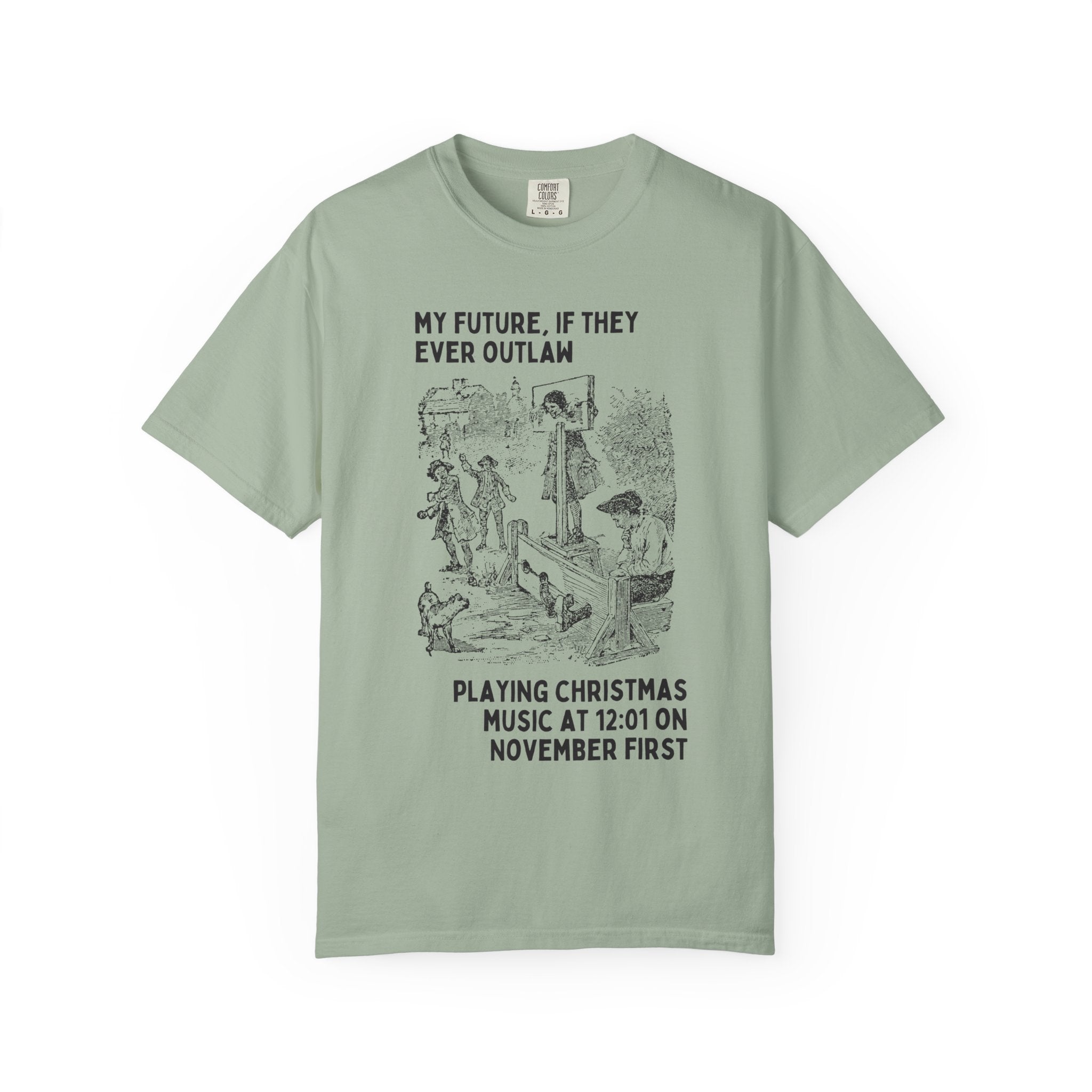 Christmas Lover Halloween Tee Shirt for Friend Obsessed with Christmas Music, Funny Saying Christmas T-Shirt for November, Vintage Aesthetic - Opal and June