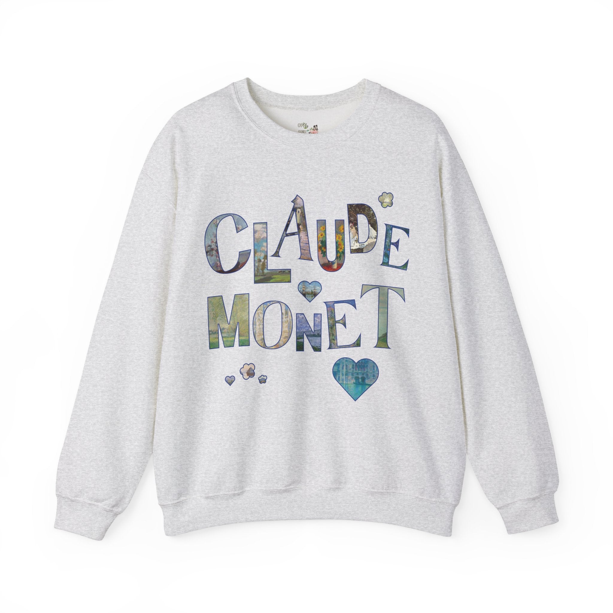 Claude Monet Art History Sweatshirt with Famous Paintings for Friend Who Loves 19th Century Impressionist Art, Colorful Humanites Major Gift - Opal and June