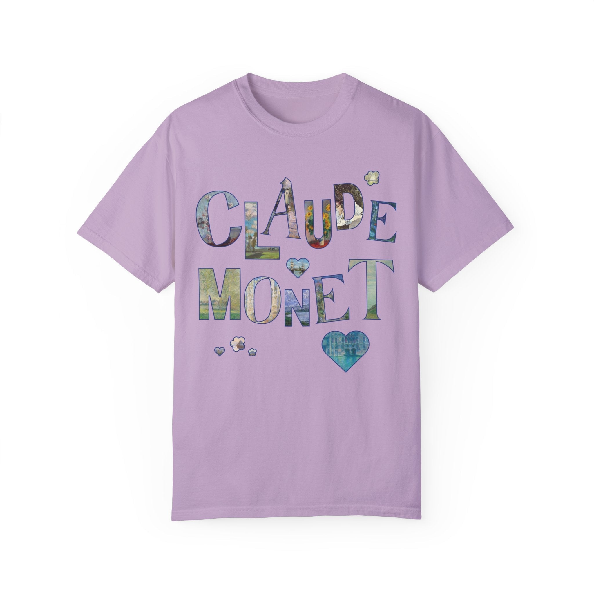 Claude Monet Art History Tee Shirt with Famous Paintings for Friend Who Loves 19th Century Impressionist Art, Colorful Humanites Major Gift - Opal and June