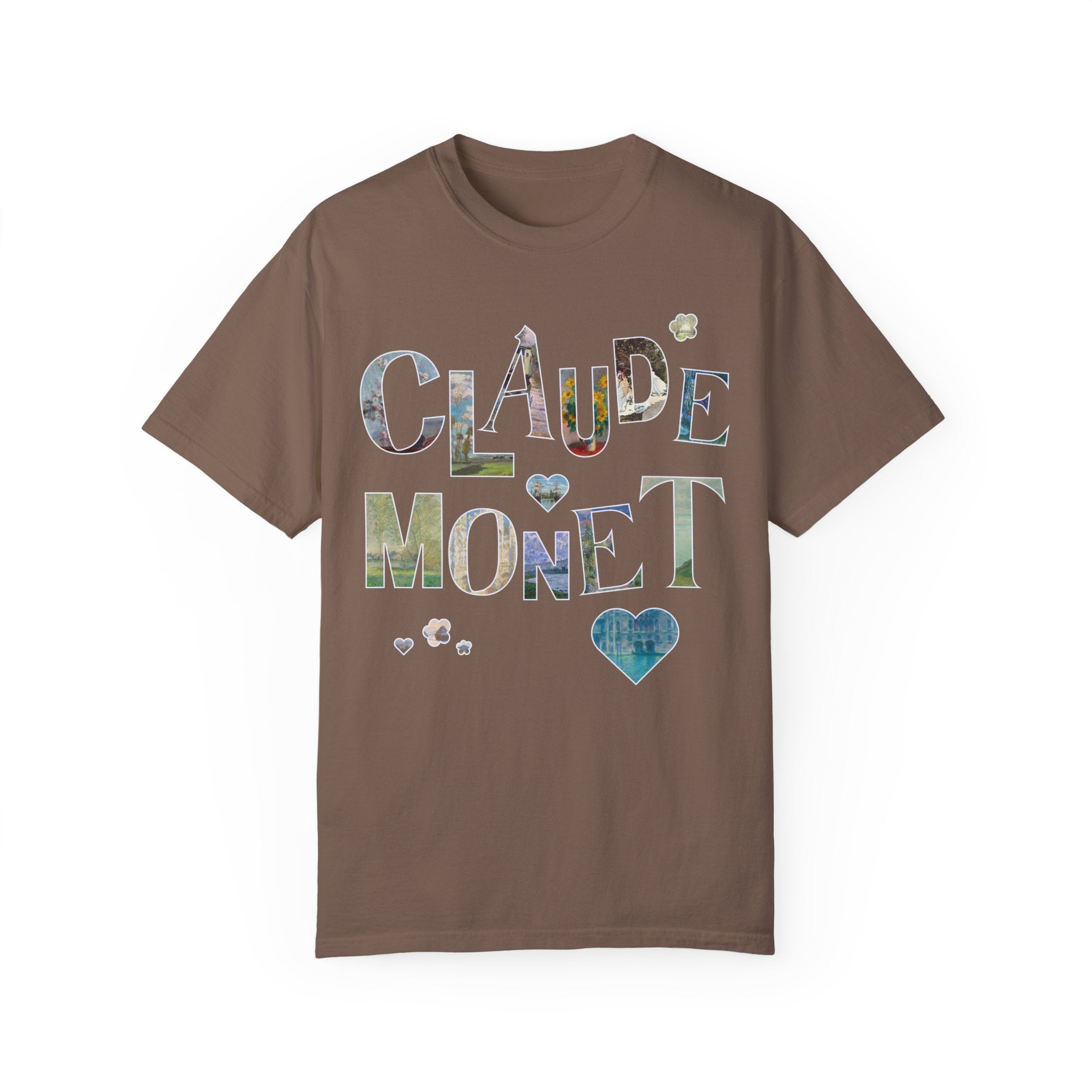 Claude Monet Art History Tee Shirt with Famous Paintings for Friend Who Loves 19th Century Impressionist Art, Colorful Humanites Major Gift - Opal and June