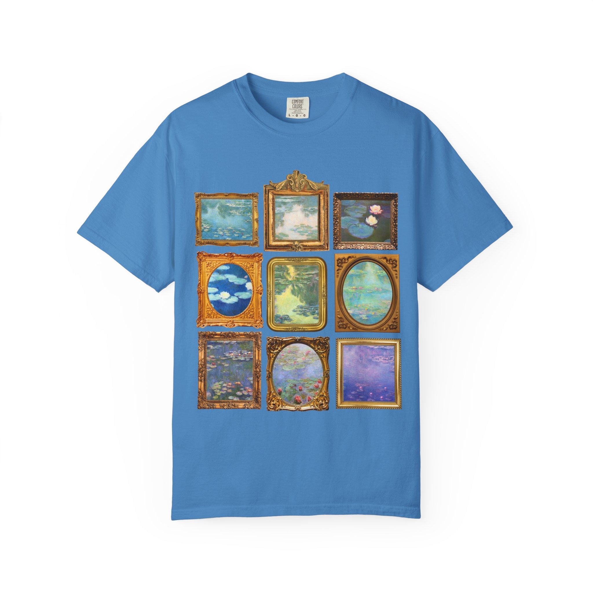 Claude Monet Water Lilies Art History Tee Shirt, Famous Paintings, 19th Century Impressionist Art, Gift for Painter or Humanities Teacher - Opal and June