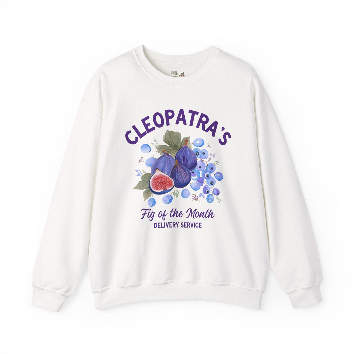 Cleopatra's Fig Delivery Sweatshirt: Ancient Egyptian Roman History Crewneck with Historian, Royal History Buff Shirt - Opal and June