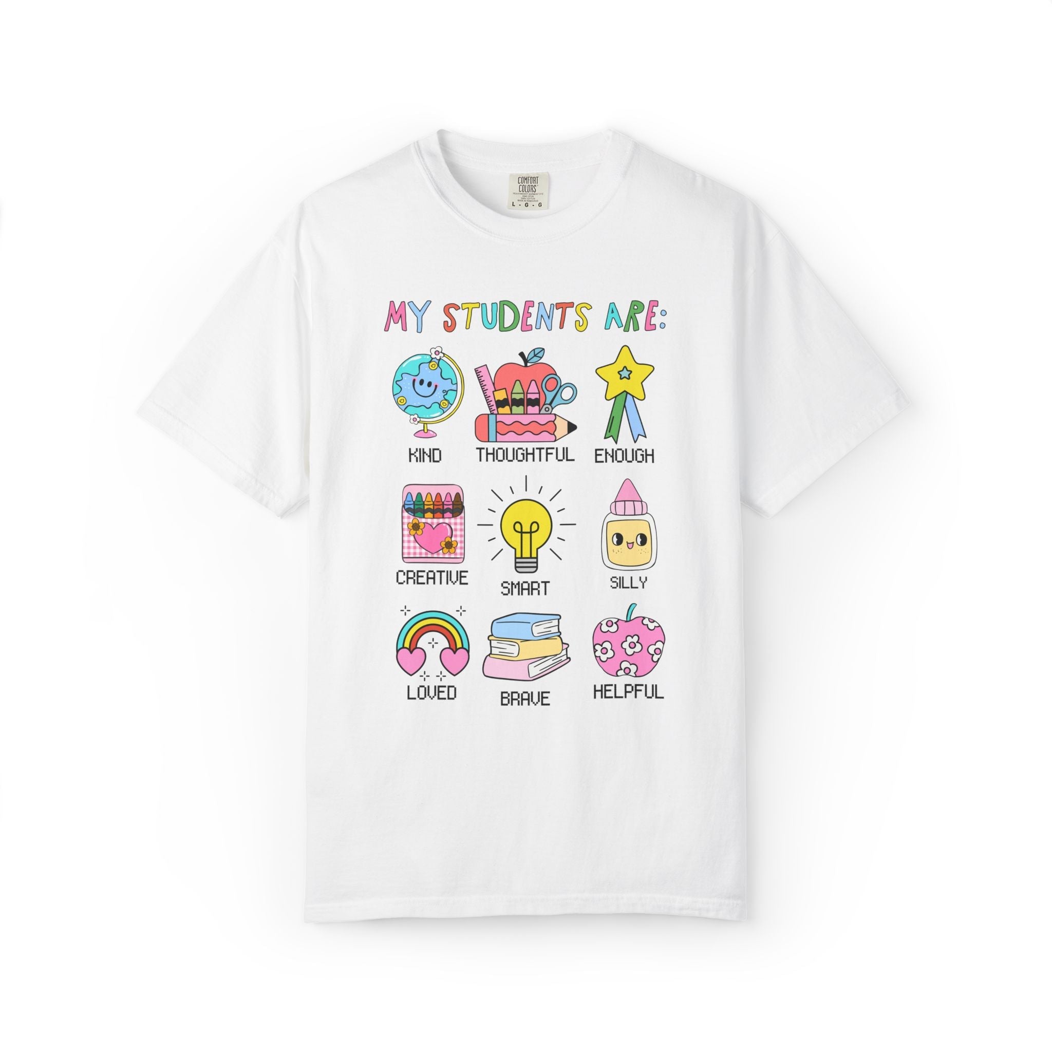 Colorful and Nostalgic Elementary Teacher Tee Shirt, School Principal T-Shirt, Graduation Gift for Early Childhood Education Major - Opal and June