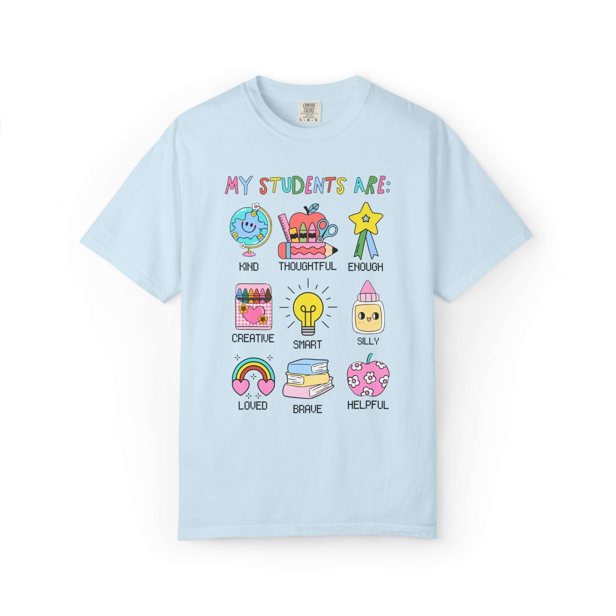 Colorful and Nostalgic Elementary Teacher Tee Shirt, School Principal T-Shirt, Graduation Gift for Early Childhood Education Major - Opal and June