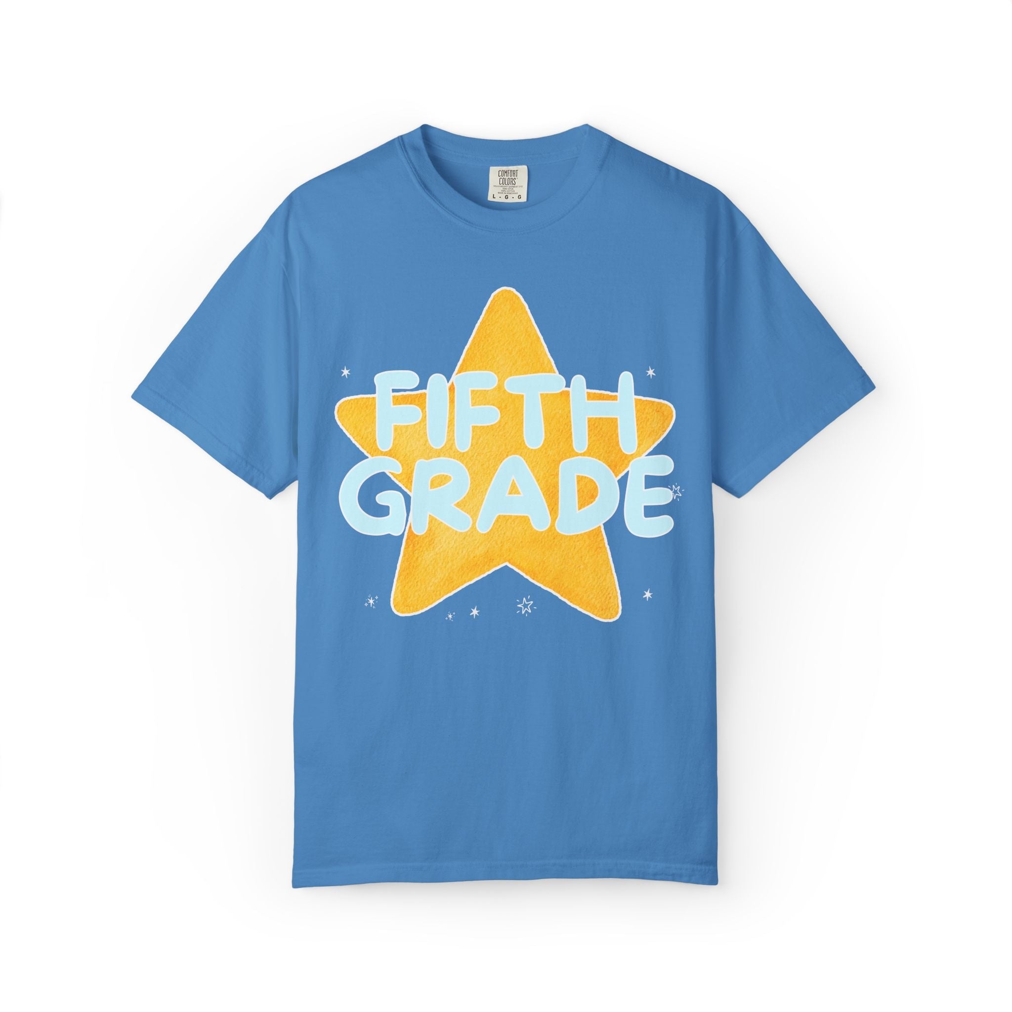 Colorful Back to School Matching Teacher Tee Shirts for Elementary School Grades Kindergarten through Fifth Grade, Cute Retro Aesthetic Tee - Opal and June