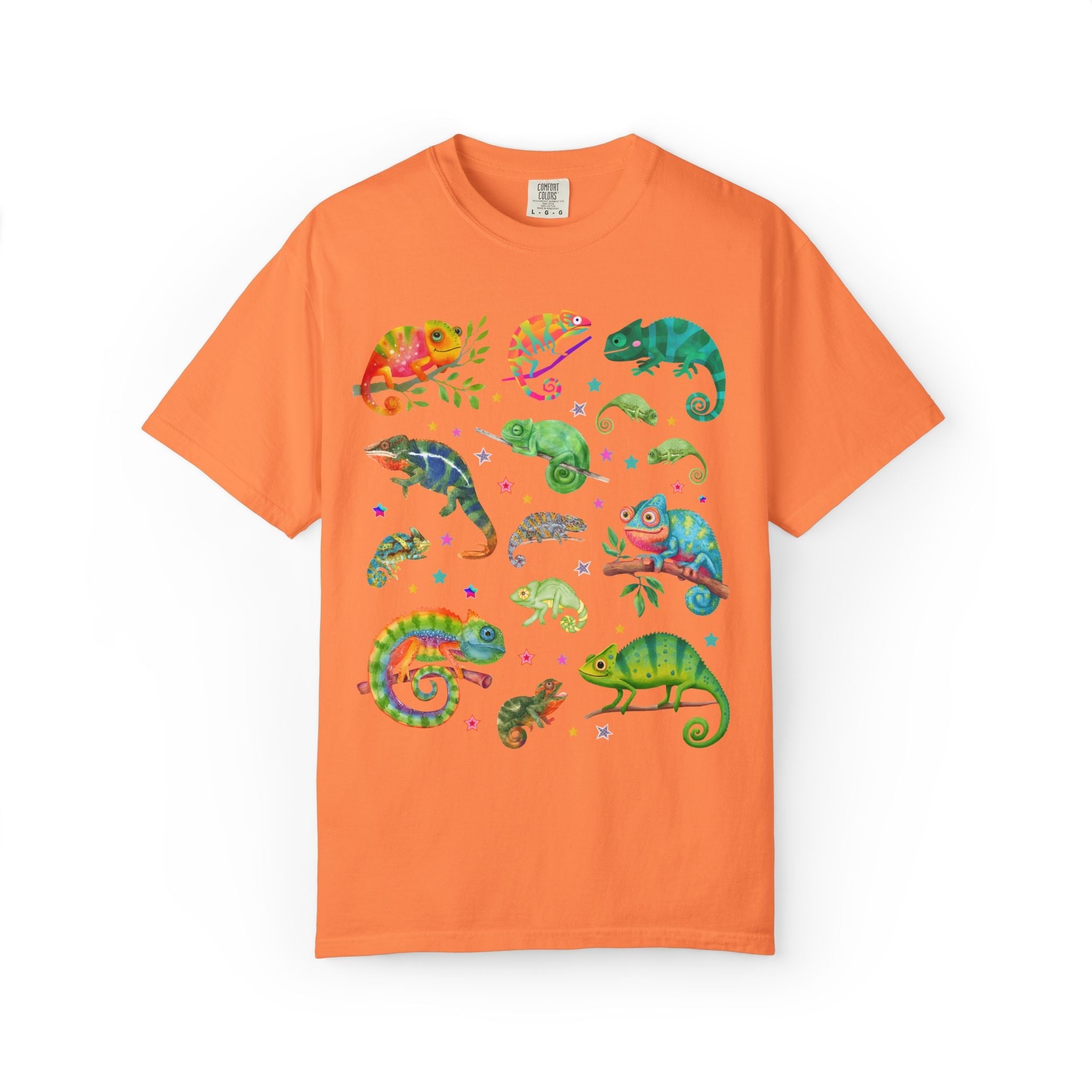 Colorful Chameleon Old World Lizard Tee - Opal and June