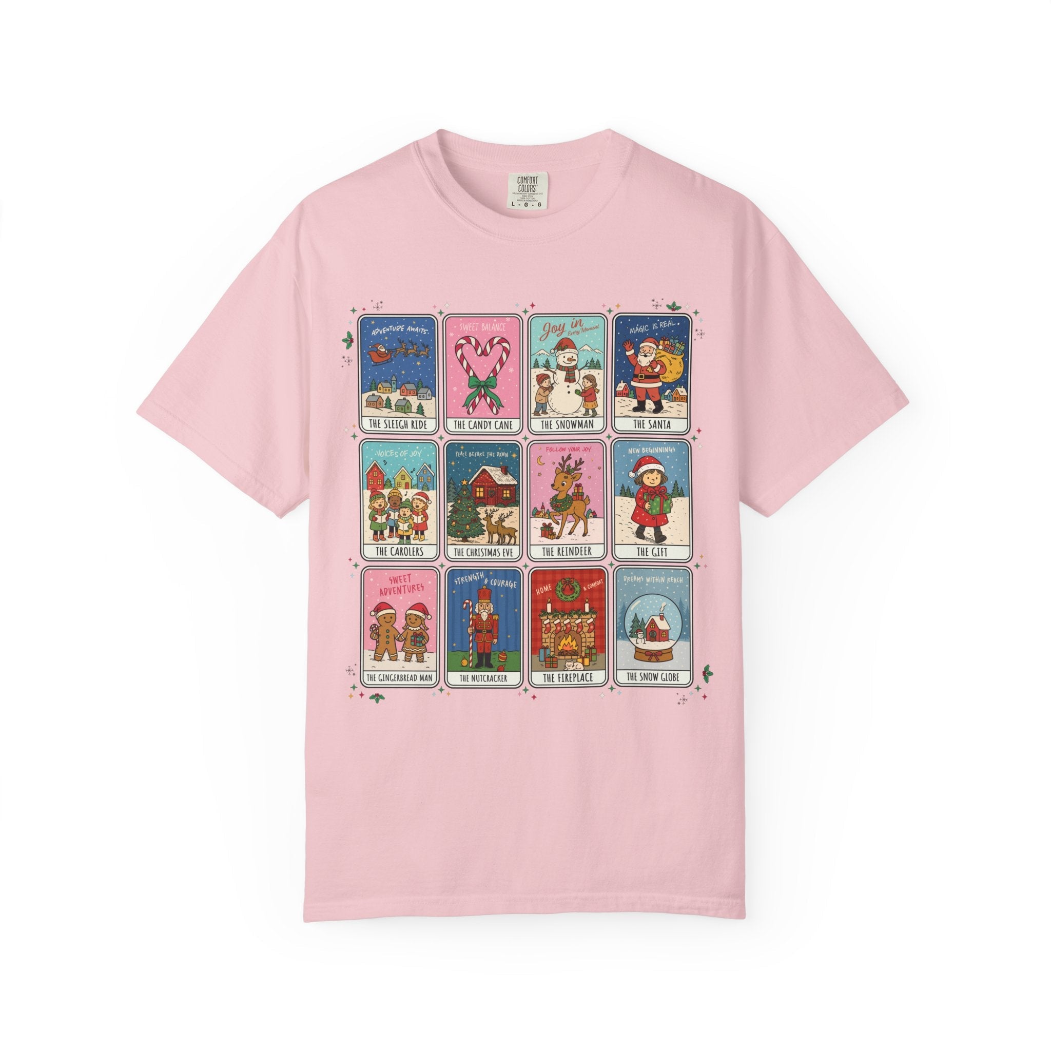 Colorful Christmas Holiday Tee Shirt, Adorable Nineties Throwback T-Shirt for Elementary School Teacher or Mom, Cute Matching Xmas Tee - Opal and June