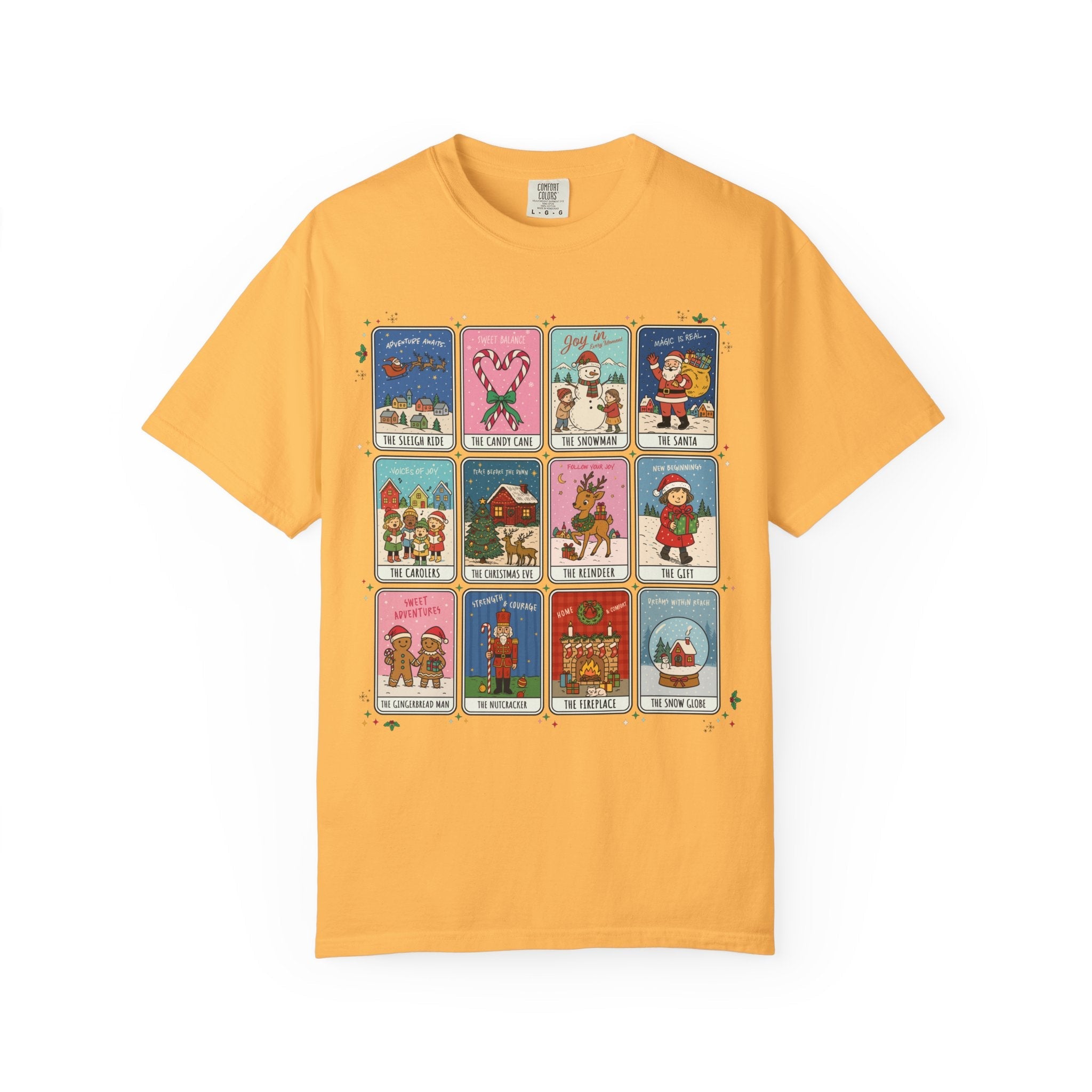 Colorful Christmas Holiday Tee Shirt, Adorable Nineties Throwback T-Shirt for Elementary School Teacher or Mom, Cute Matching Xmas Tee - Opal and June