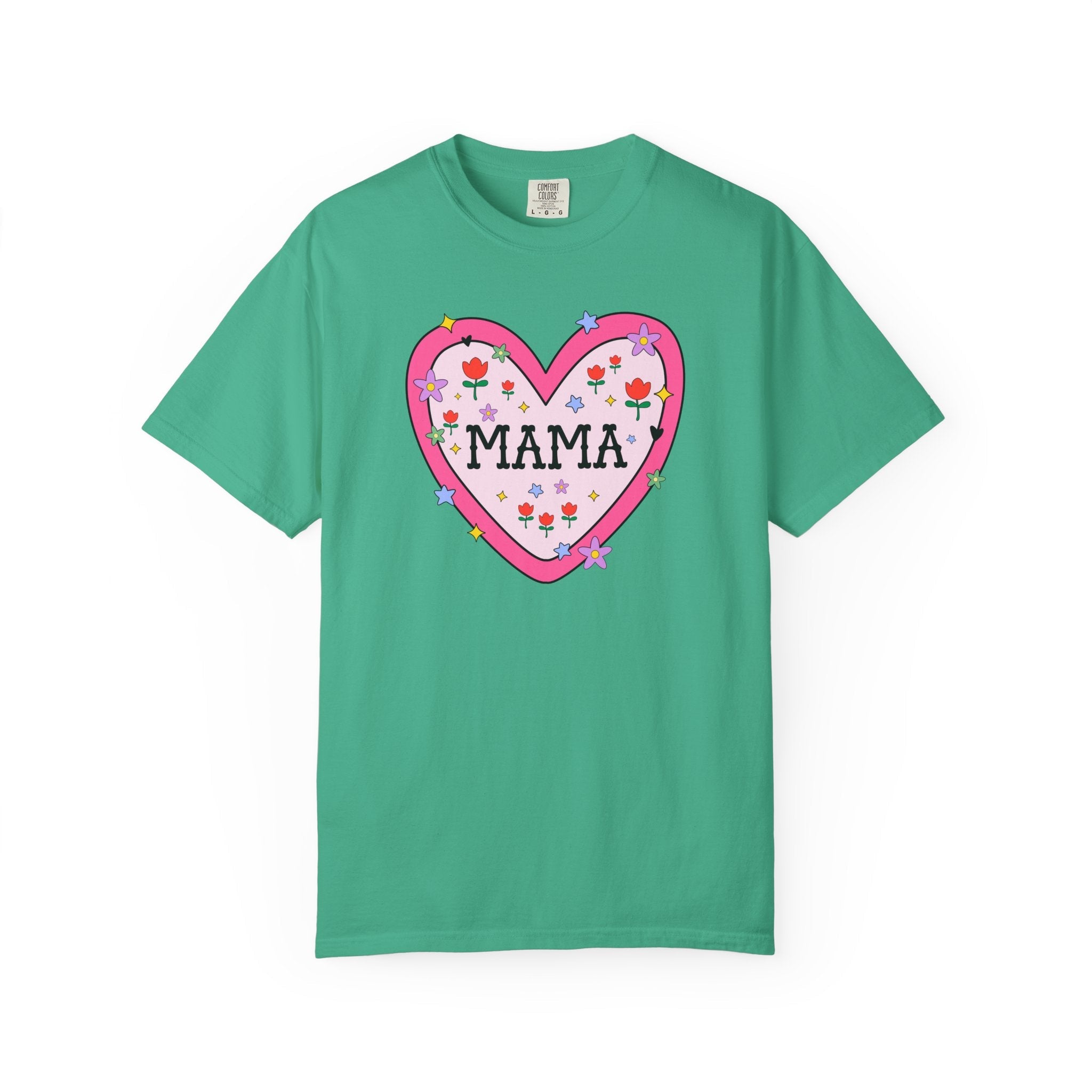 Colorful Mama Tee Shirt with Early 2000s or Late 90s Aesthetic, Twin Mama or Mom of Toddlers T-Shirt, Mom of Teenagers, Present for Mom - Opal and June