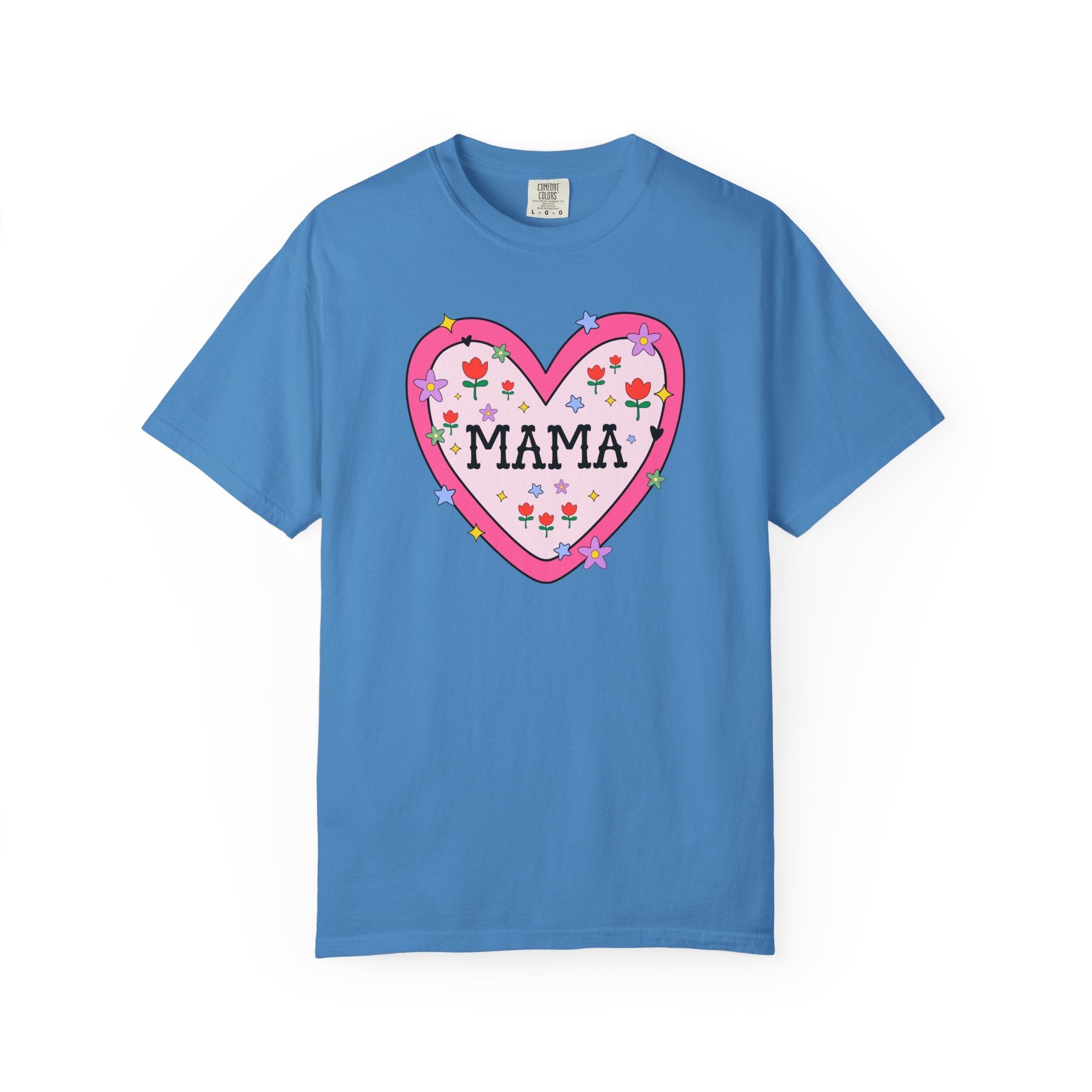 Colorful Mama Tee Shirt with Early 2000s or Late 90s Aesthetic, Twin Mama or Mom of Toddlers T-Shirt, Mom of Teenagers, Present for Mom - Opal and June