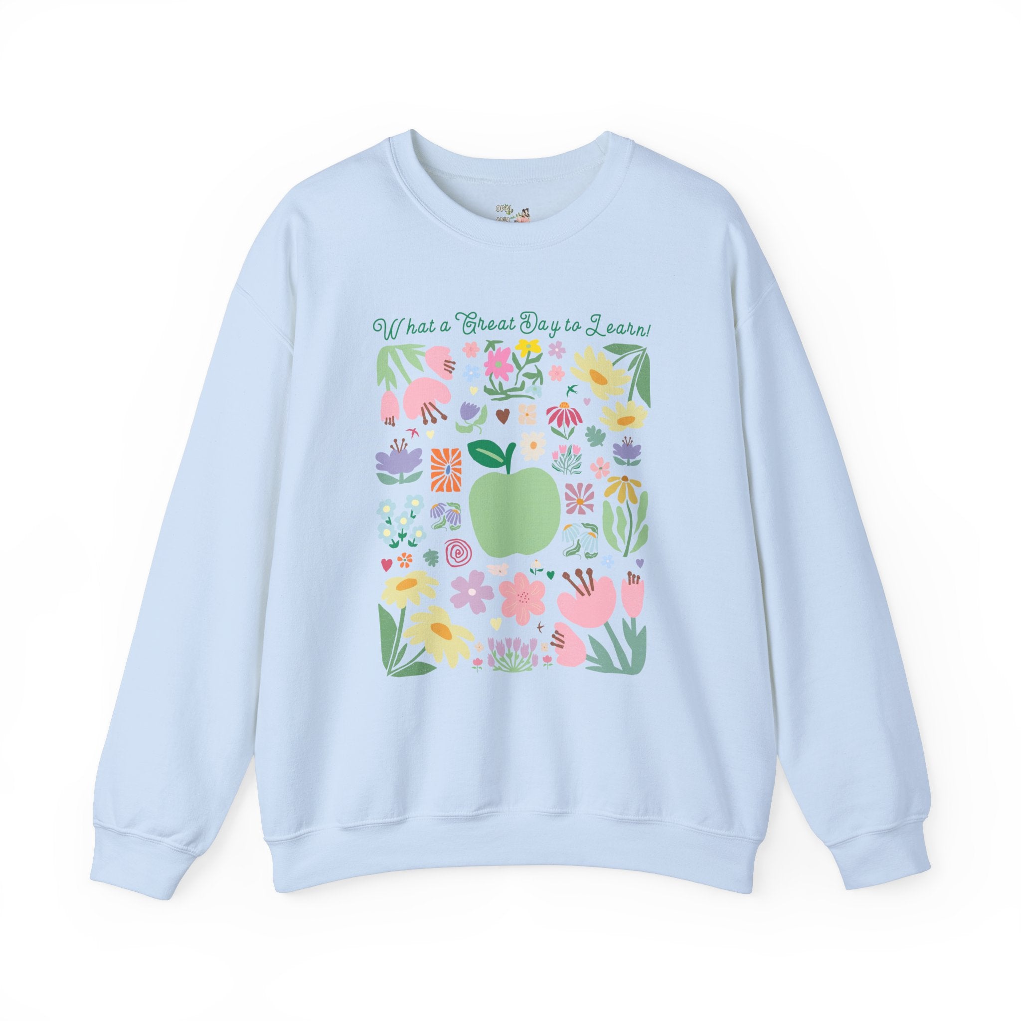 Colorful Teacher Sweatshirt, Teacher Appreciation Day, Cute Congratulations Present for New Teacher, Teaching Major Graduation Gift for Her - Opal and June