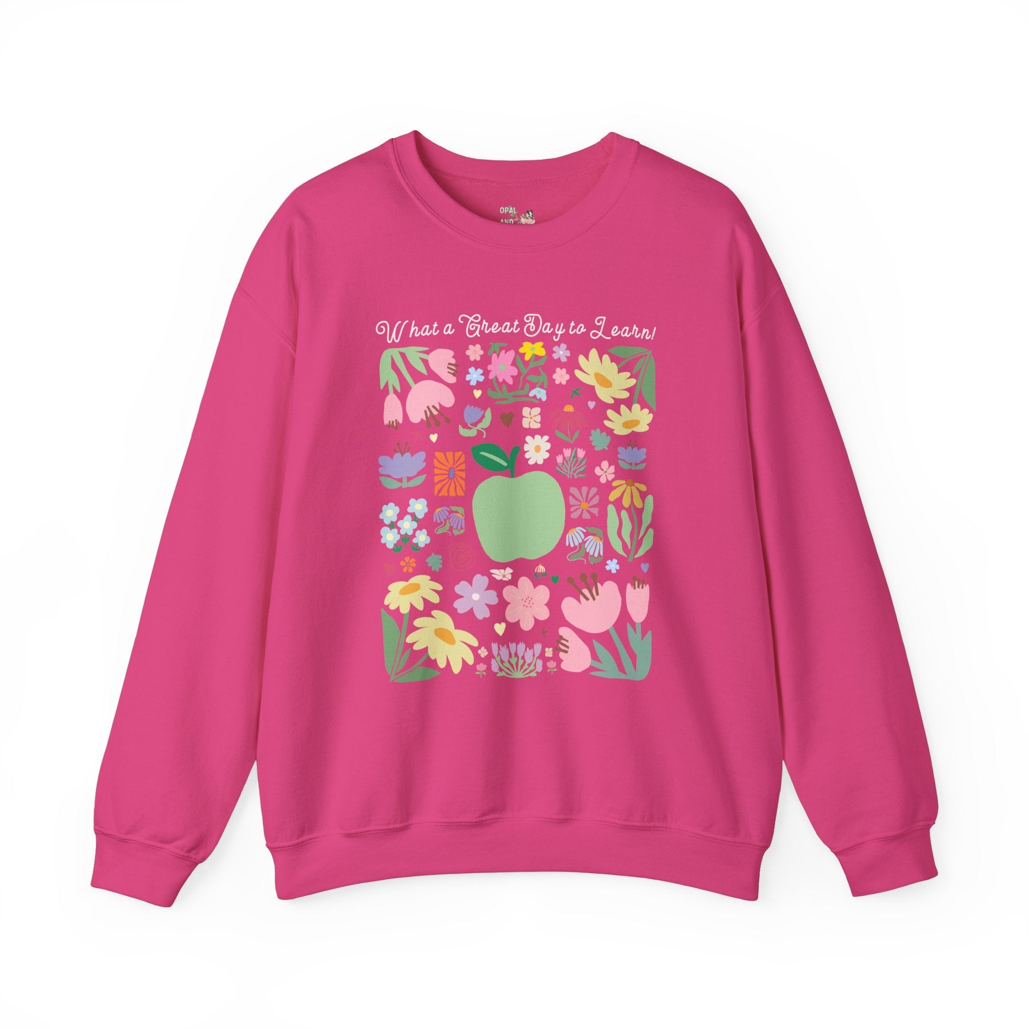 Colorful Teacher Sweatshirt, Teacher Appreciation Day, Cute Congratulations Present for New Teacher, Teaching Major Graduation Gift for Her - Opal and June