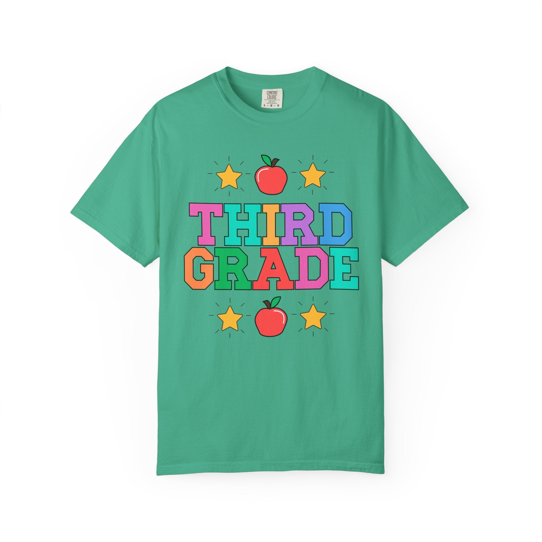 Colorful Third Grade Teacher Tee - Opal and June