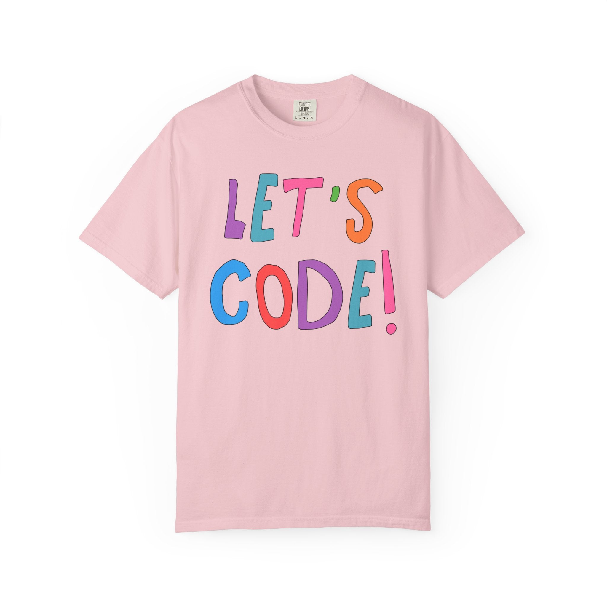 Computer Science Tee Shirt: Let's Code! | Cute Women in STEM T-Shirt, Funny Saying Shirt for Programmer, Software Engineer Present - Opal and June