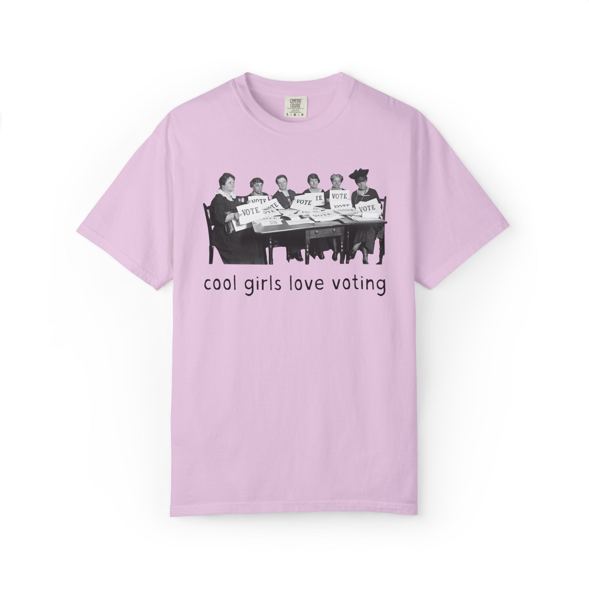 Cool Girls Love Voting History Lover Tee Shirt: Women's History Month, American Suffragette Movement, 19th Century and Early 1900s History - Opal and June