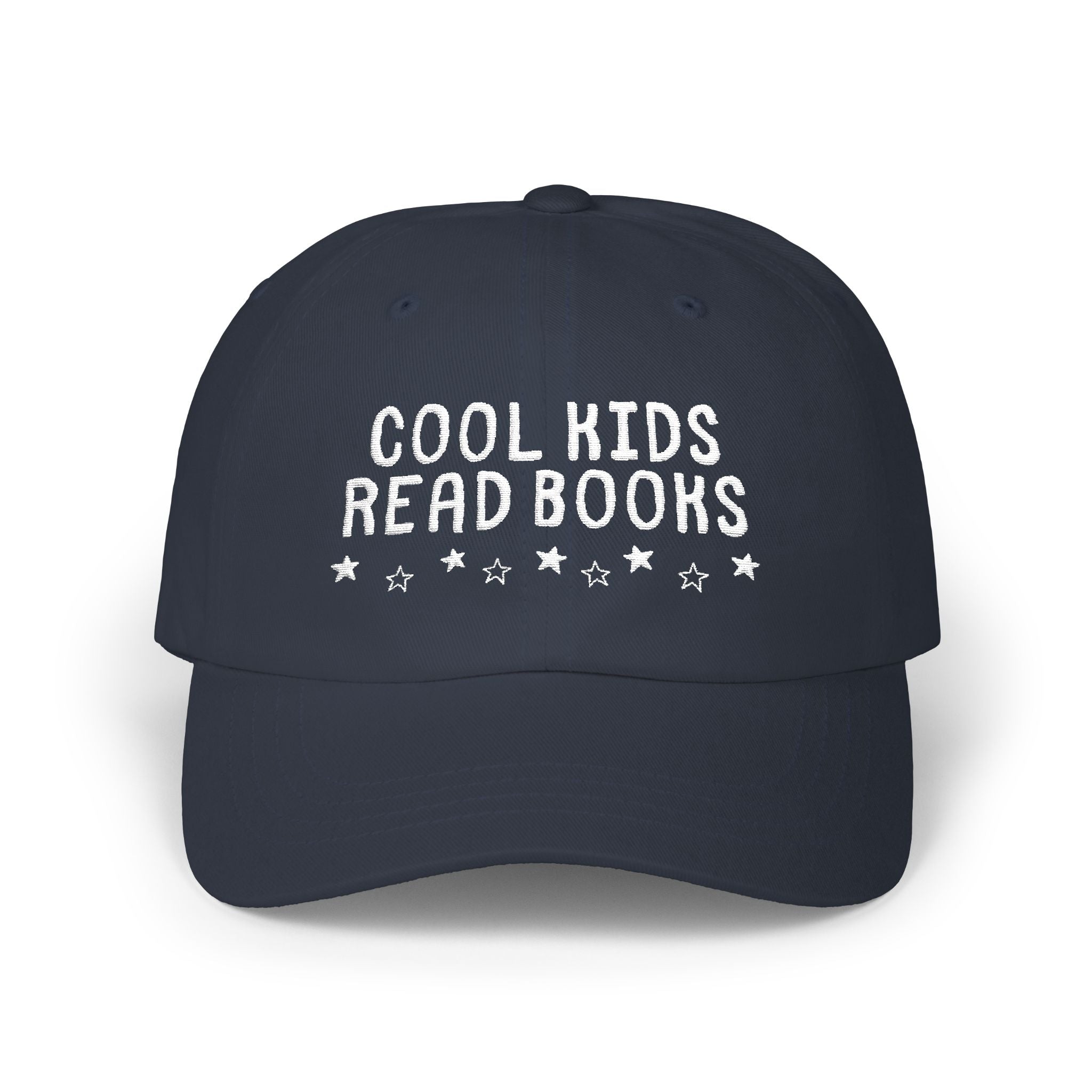 Cool Kids Read Books Gift for Reader or School Librarian, Embroidered Bookish Hat for Mom Who Reads, Romance Reader, Cute Bookworm Gift - Opal and June