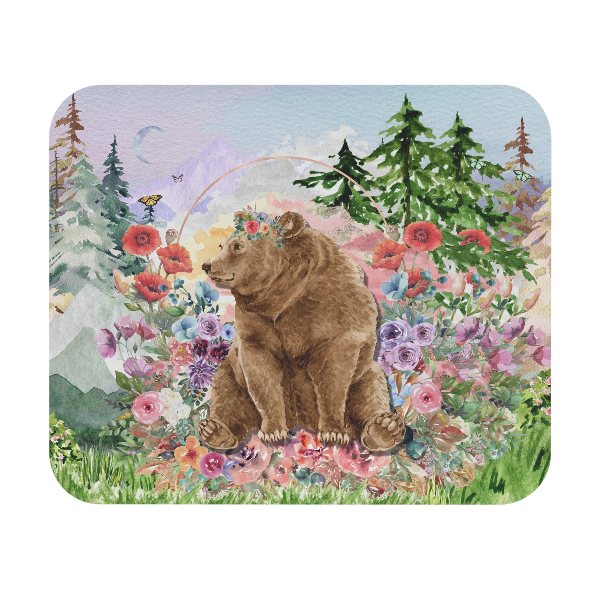 Cottagecore Bear Mousepad - Opal and June
