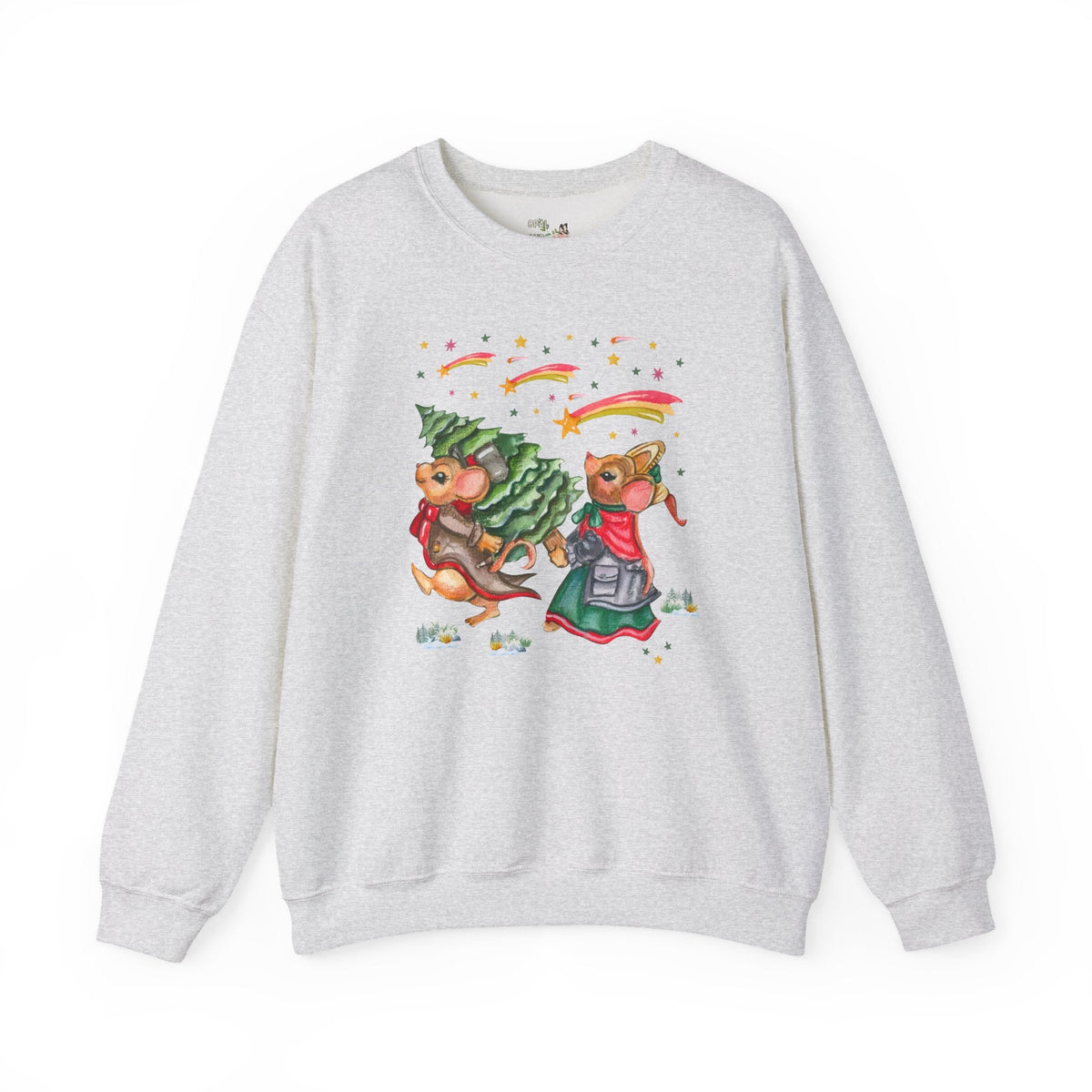 Cottagecore Mice Christmas Sweatshirt - Opal and June