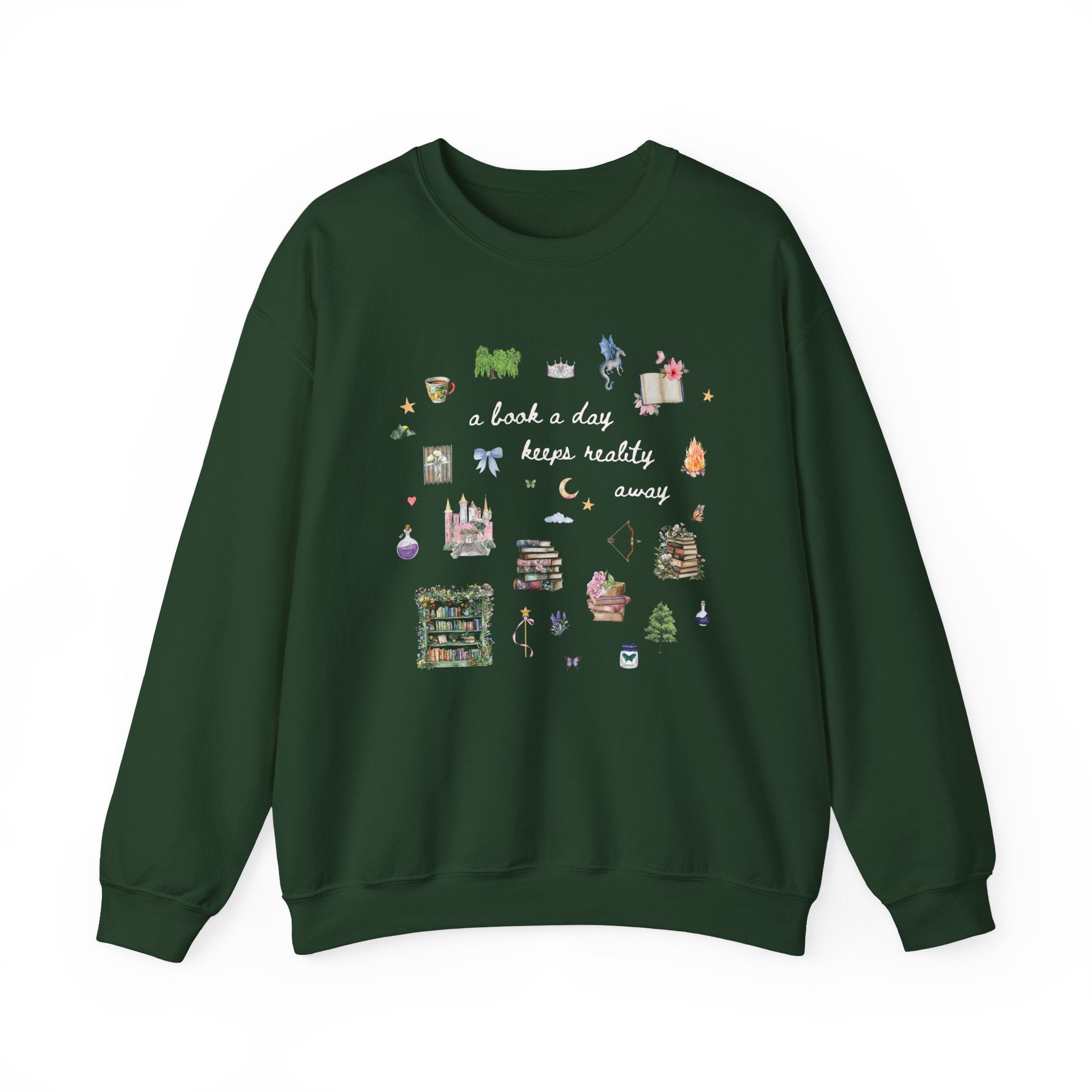 Cozy Romantasy Reader Sweatshirt for Romance Author - Opal and June