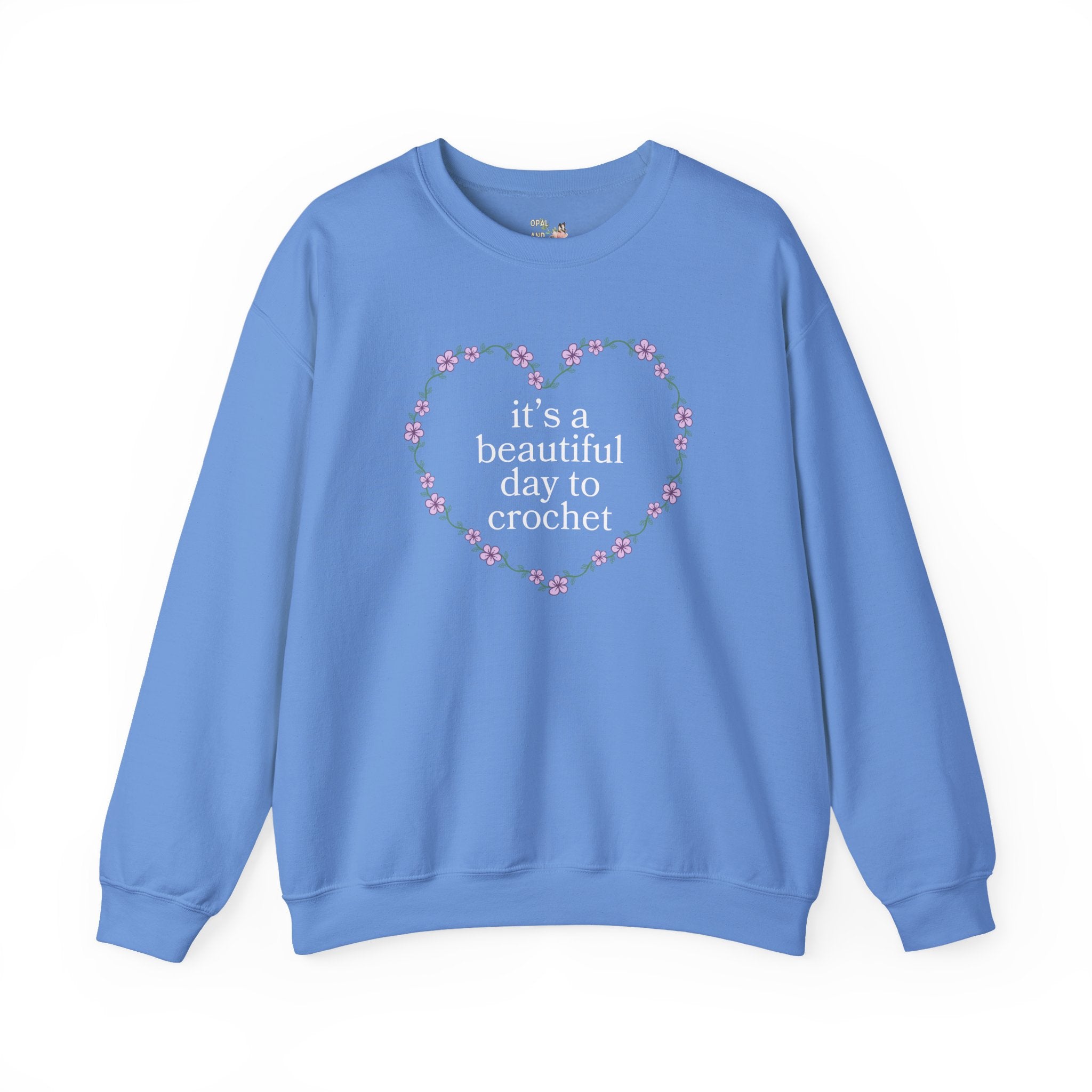 Crochet Lover Sweatshirt for Mama, Grandma Who Loves to Crochet, Friend or Wife Who Crochets, Cute Mother's Day Birthday Gift for Crocheter - Opal and June