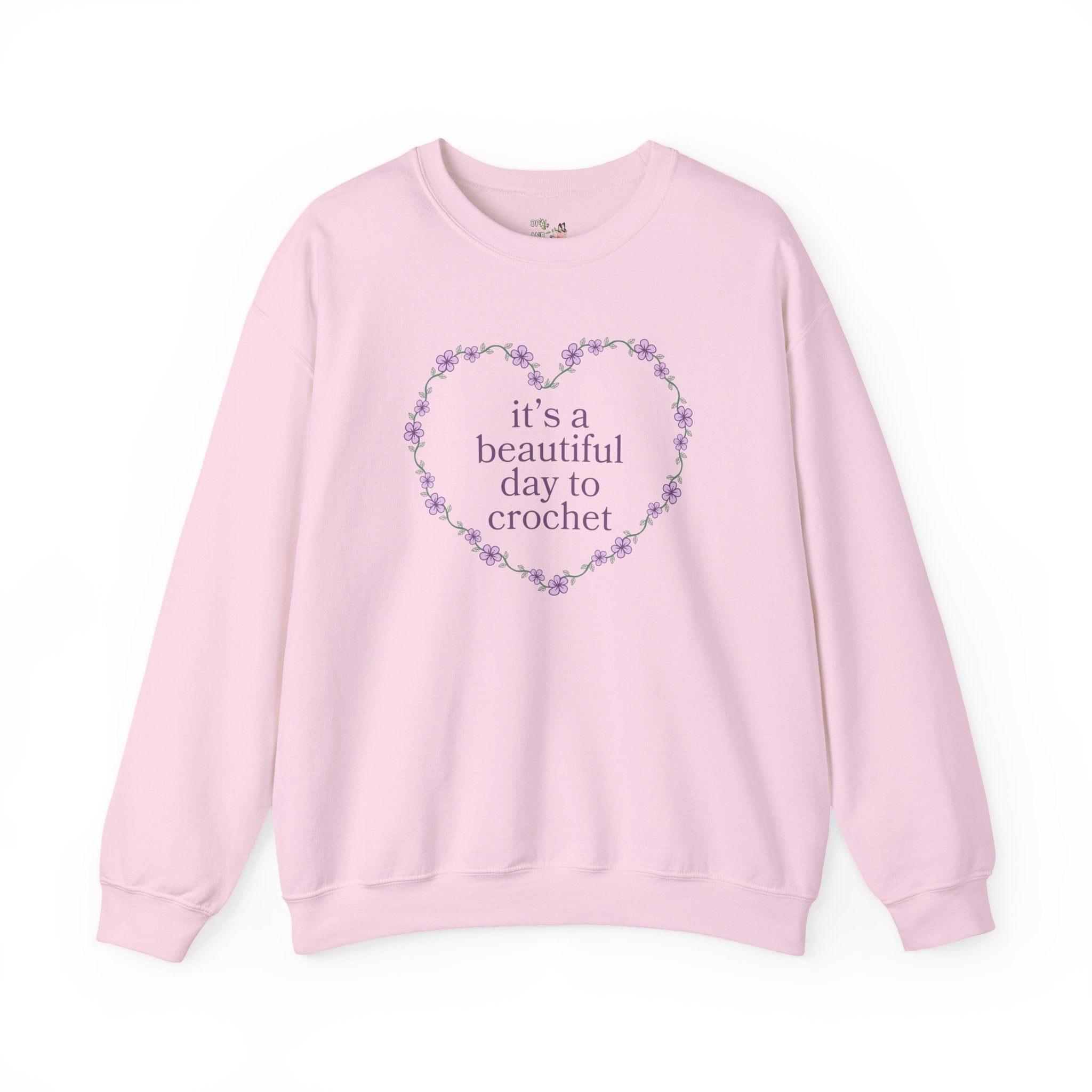 Crochet Lover Sweatshirt for Mama, Grandma Who Loves to Crochet, Friend or Wife Who Crochets, Cute Mother's Day Birthday Gift for Crocheter - Opal and June