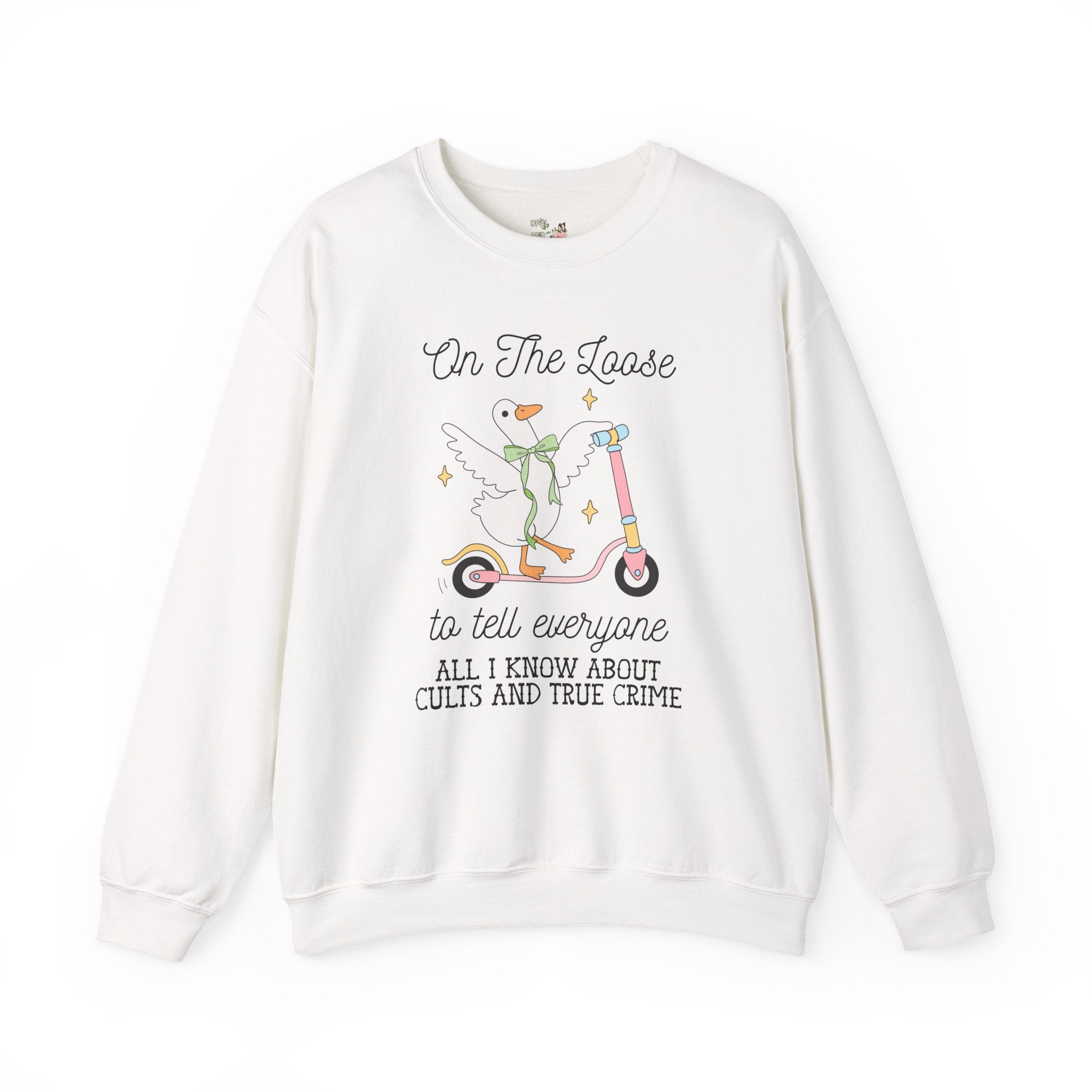 Cult History and True Crime History Sweatshirt for Animal Lover, Funny Saying Silly Goose Crewneck for Spooky Historian or History Lover - Opal and June