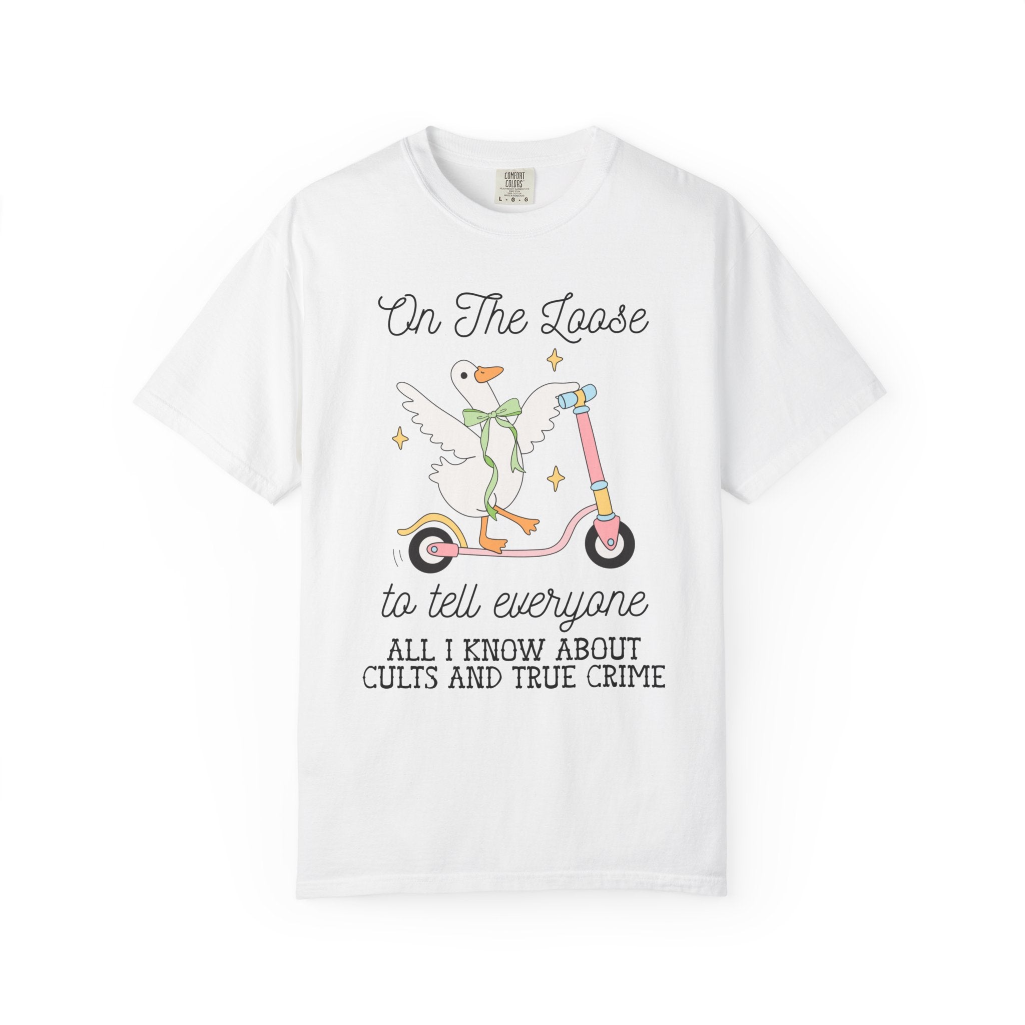 Cult History and True Crime History T-Shirt for Animal Lover, Funny Saying Silly Goose Tee Shirt for Spooky Historian or History Lover - Opal and June