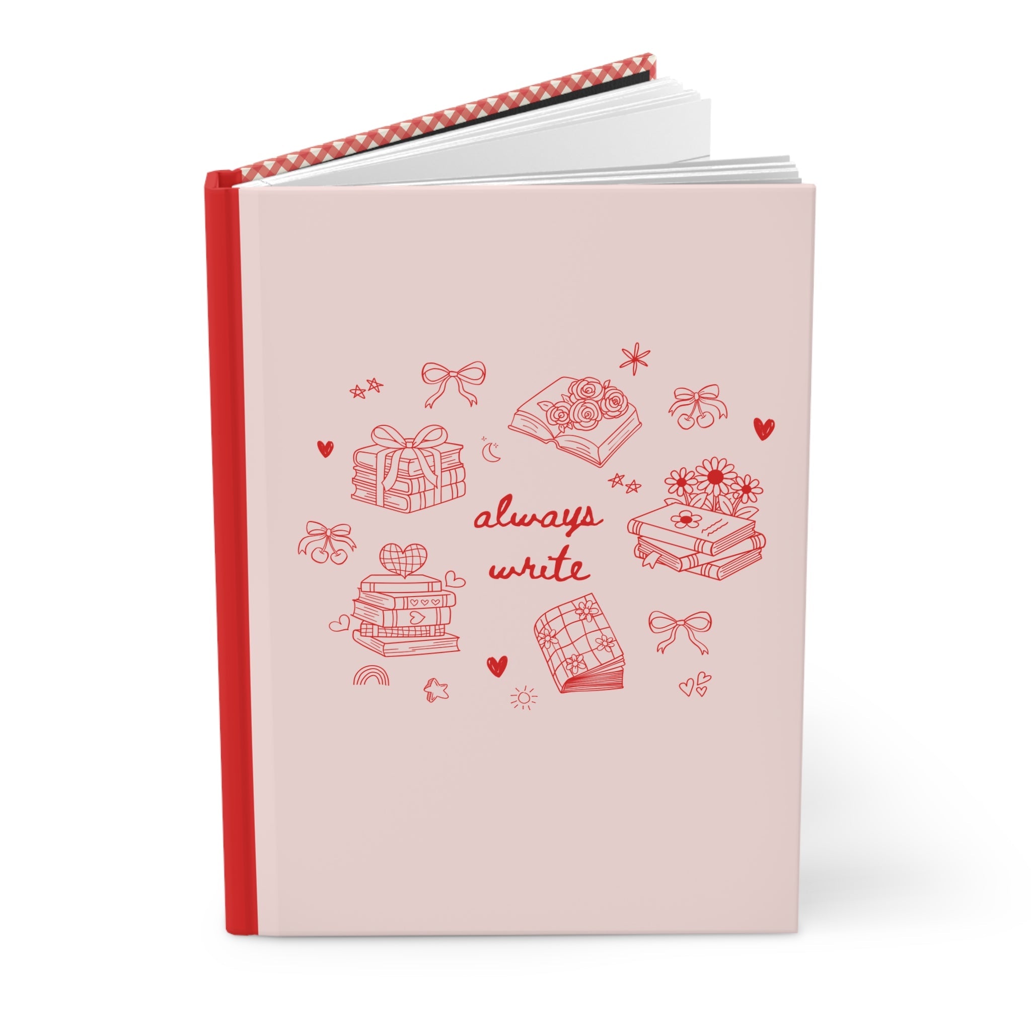 Cute Author Gift for Romance Writer or Friend Who Loves to Journal, Funny Saying Hardcover Y2K Aesthetic Diary with Stars, Celestial Vibes - Opal and June