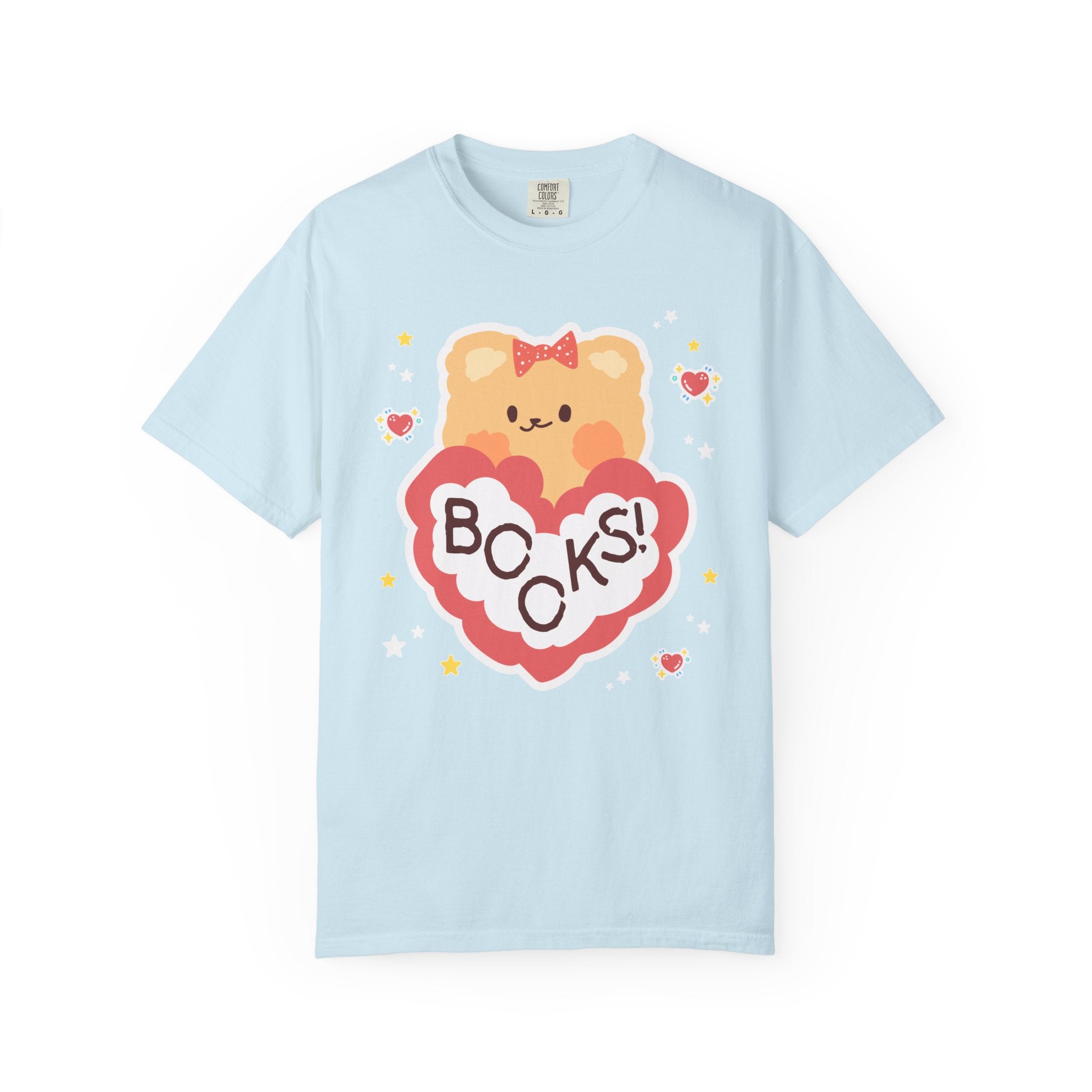 Cute Bookish Bear Tee Shirt for School Librarian or Friend Who Loves Reading, Funny Book Lover Gift Idea, Animal Lover, Present for Reader - Opal and June