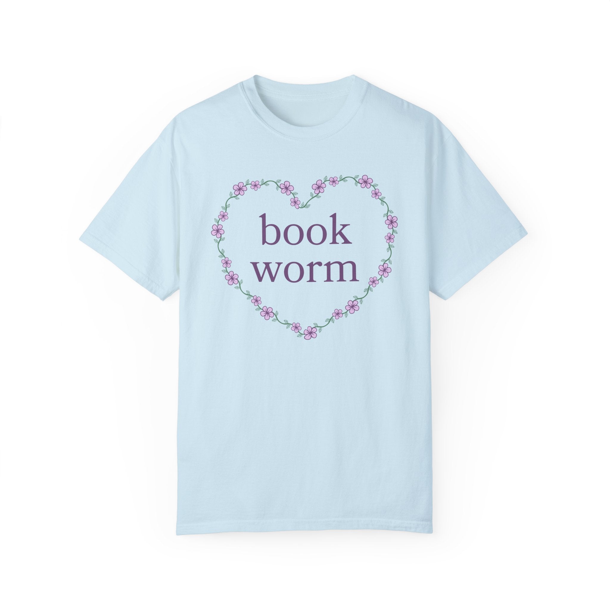 Cute Bookworm Tee Shirt for Book Lover or Friend Who Loves Romance Novels, Floral Cottageore Librarian Gift, Reading Teacher Flower T-Shirt - Opal and June
