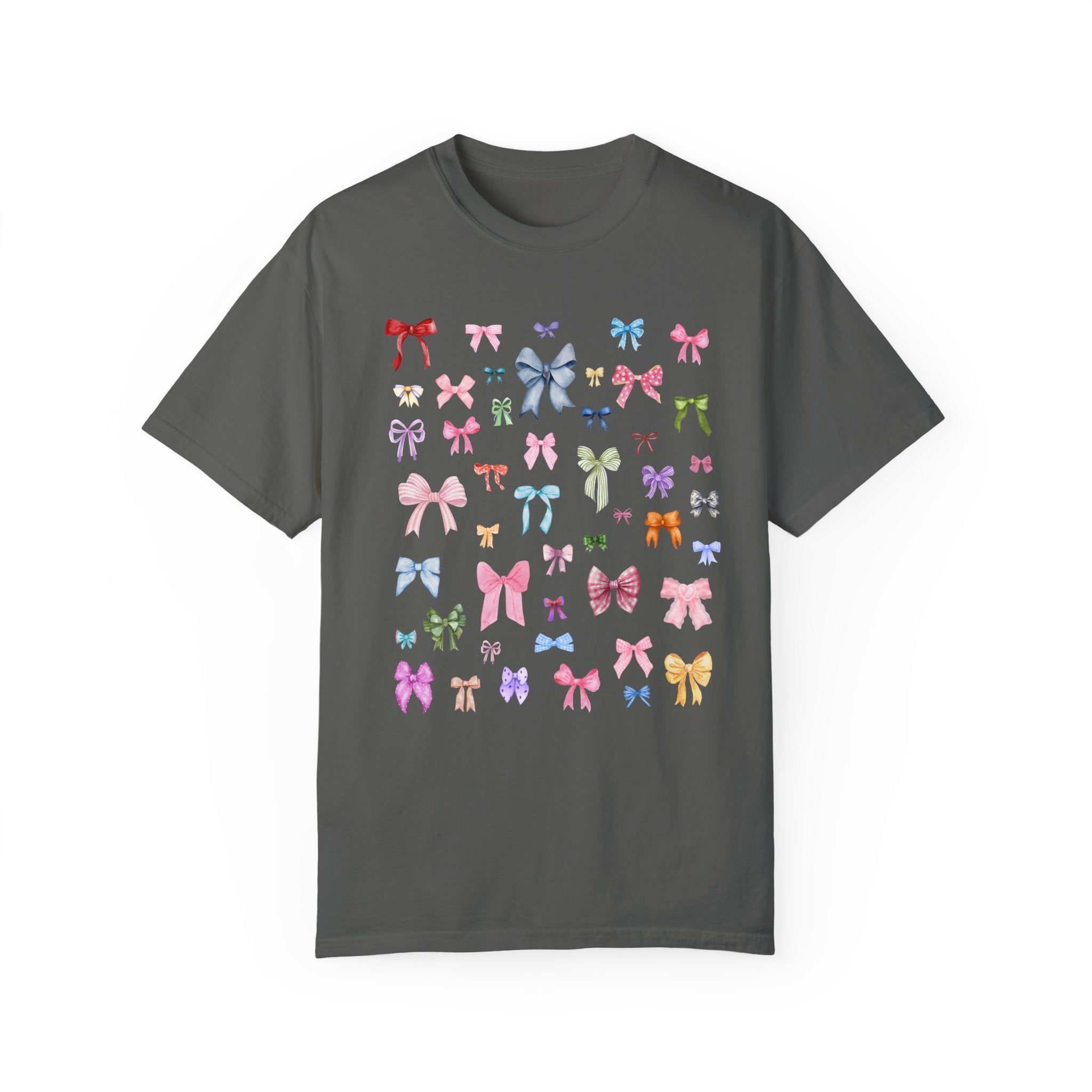 Cute Coquette Bow Tee Shirt: Soft Girl Style T-Shirt for Friend Who Loves Bows, Cute Pastel Goth Style Tee, Book Lover, Cute Bookworm Gift - Opal and June