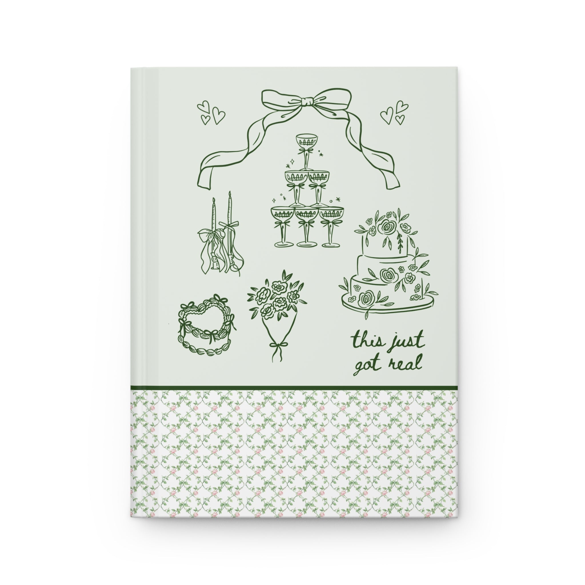Cute Cottagecore Notebook for Bride - Opal and June