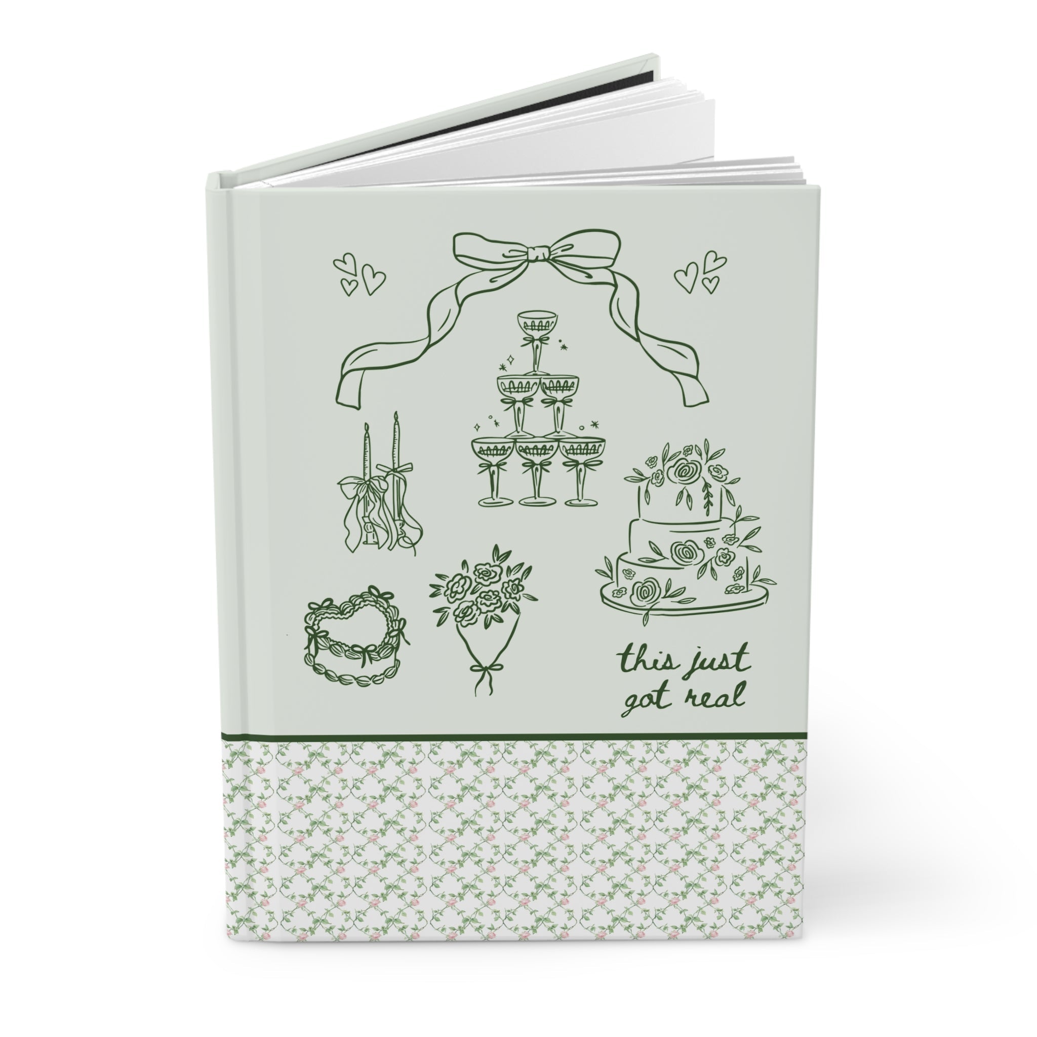 Cute Cottagecore Notebook for Bride - Opal and June